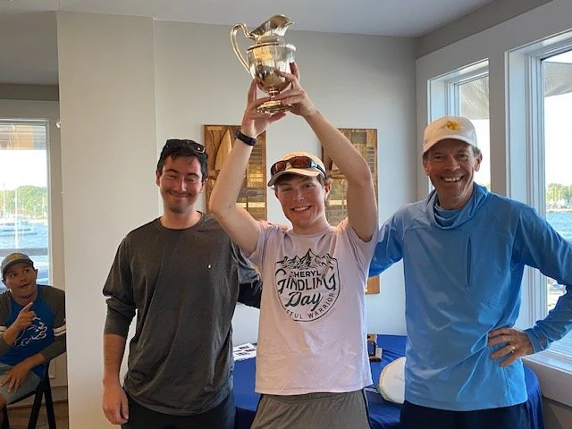 Parramore Trophy winners, Ben Yannelli, Adam Gesner, and Brent Barbehenn.  Photo by Cairn Krafft