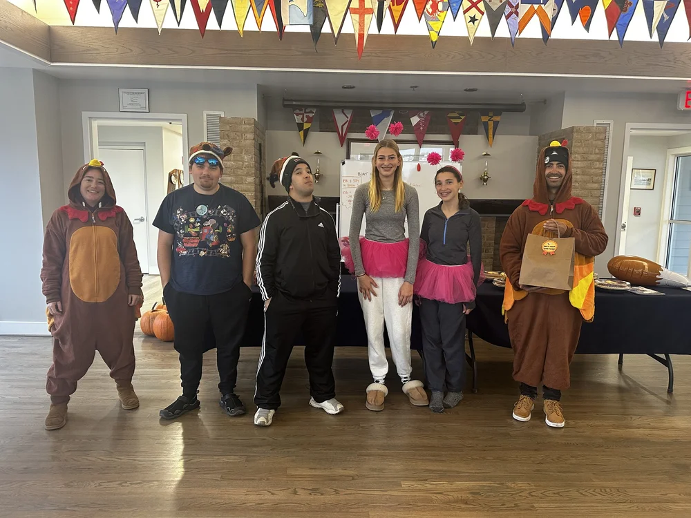 Costumed competitors