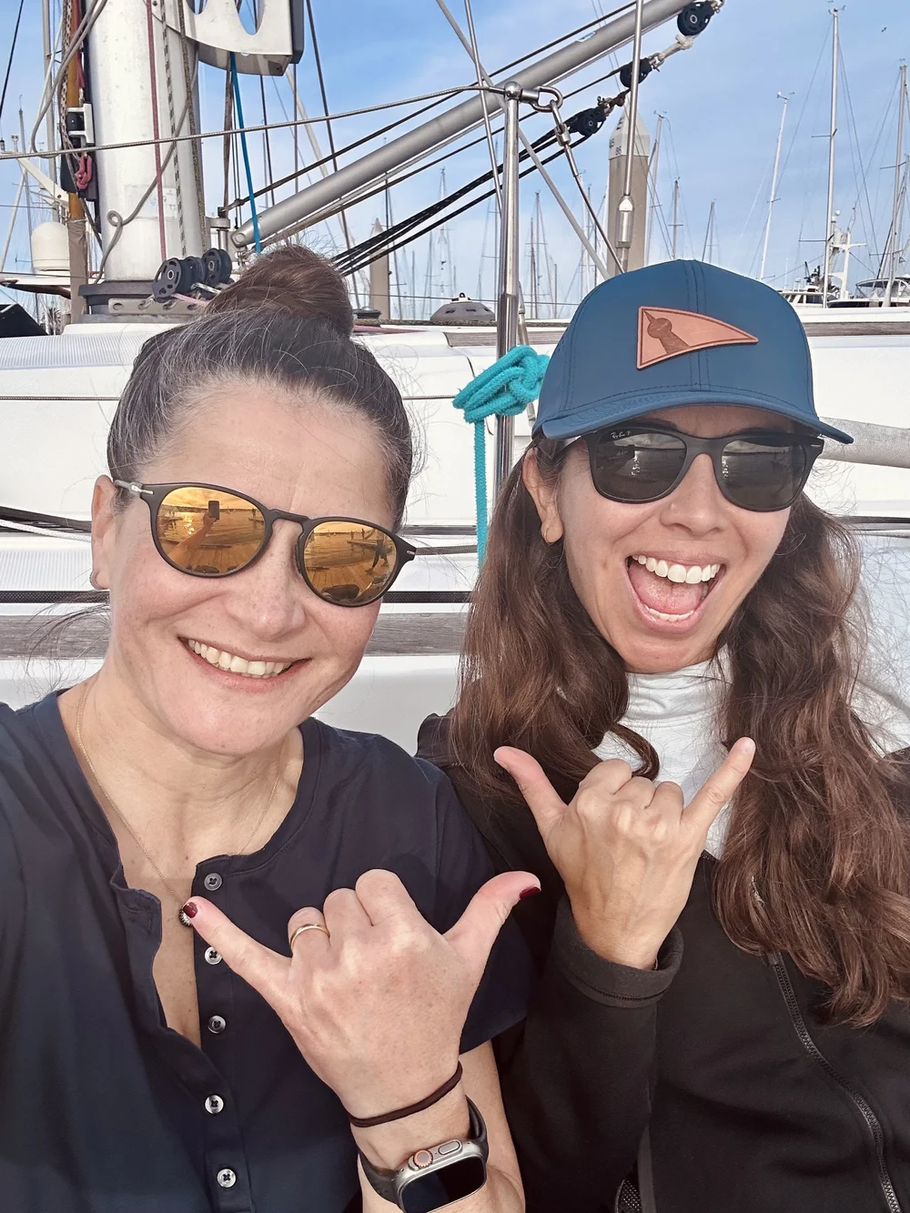 Downtime on the dock between races.