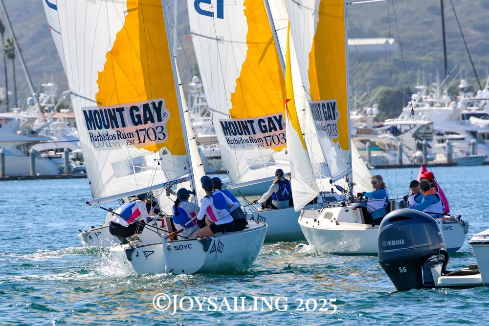 Sometimes we had to launch directly into an ongoing race and other traffic. It was great for boat handling and communication!