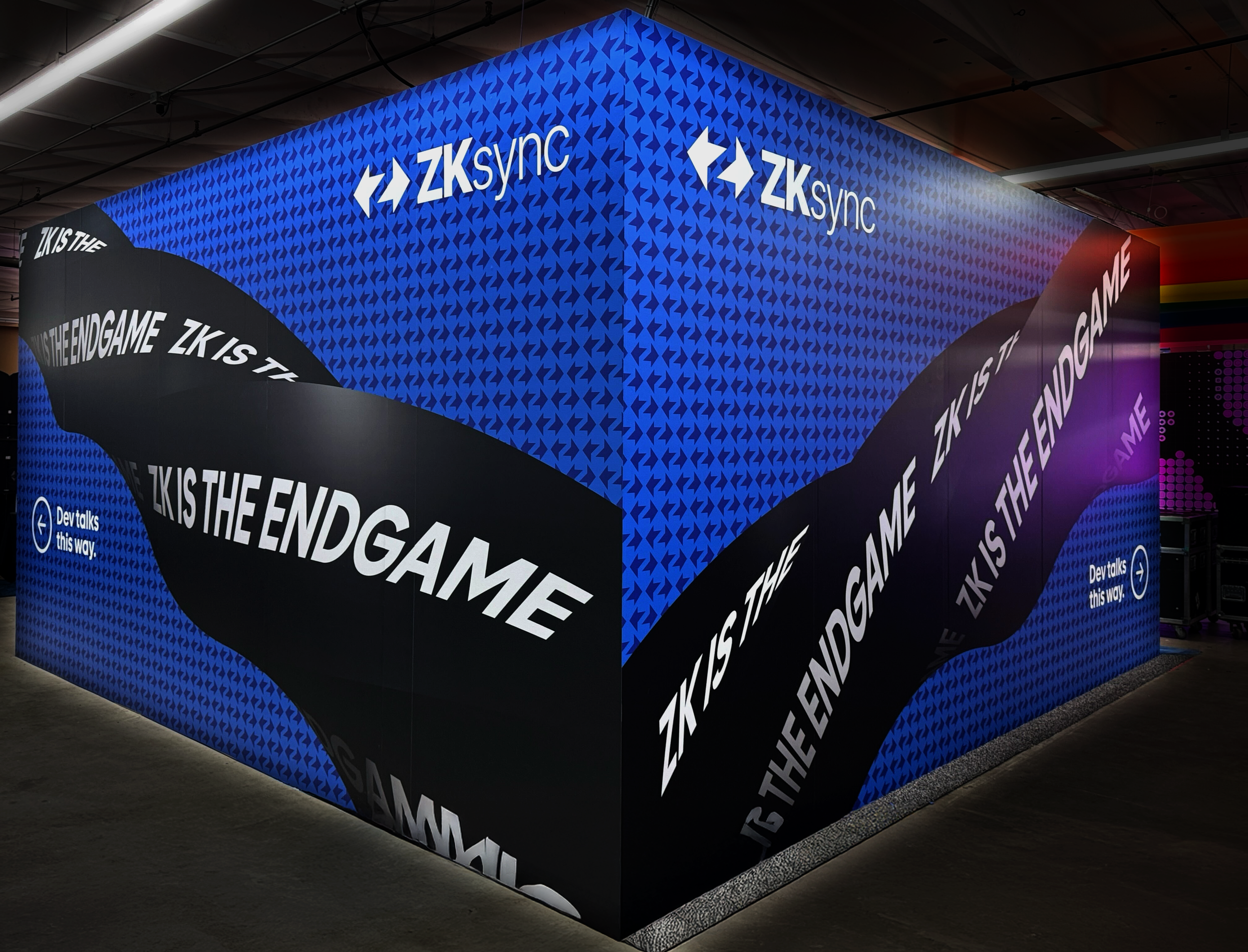 ZKSync Tradeshow booth