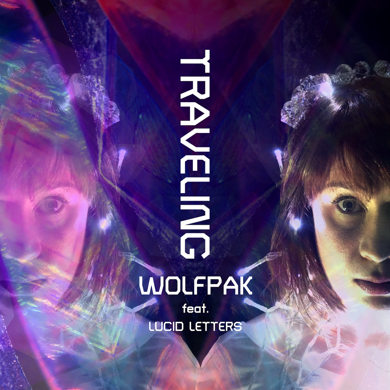 Lucid Letters and W0lfpak collaborate on synthwave single, "Traveling"