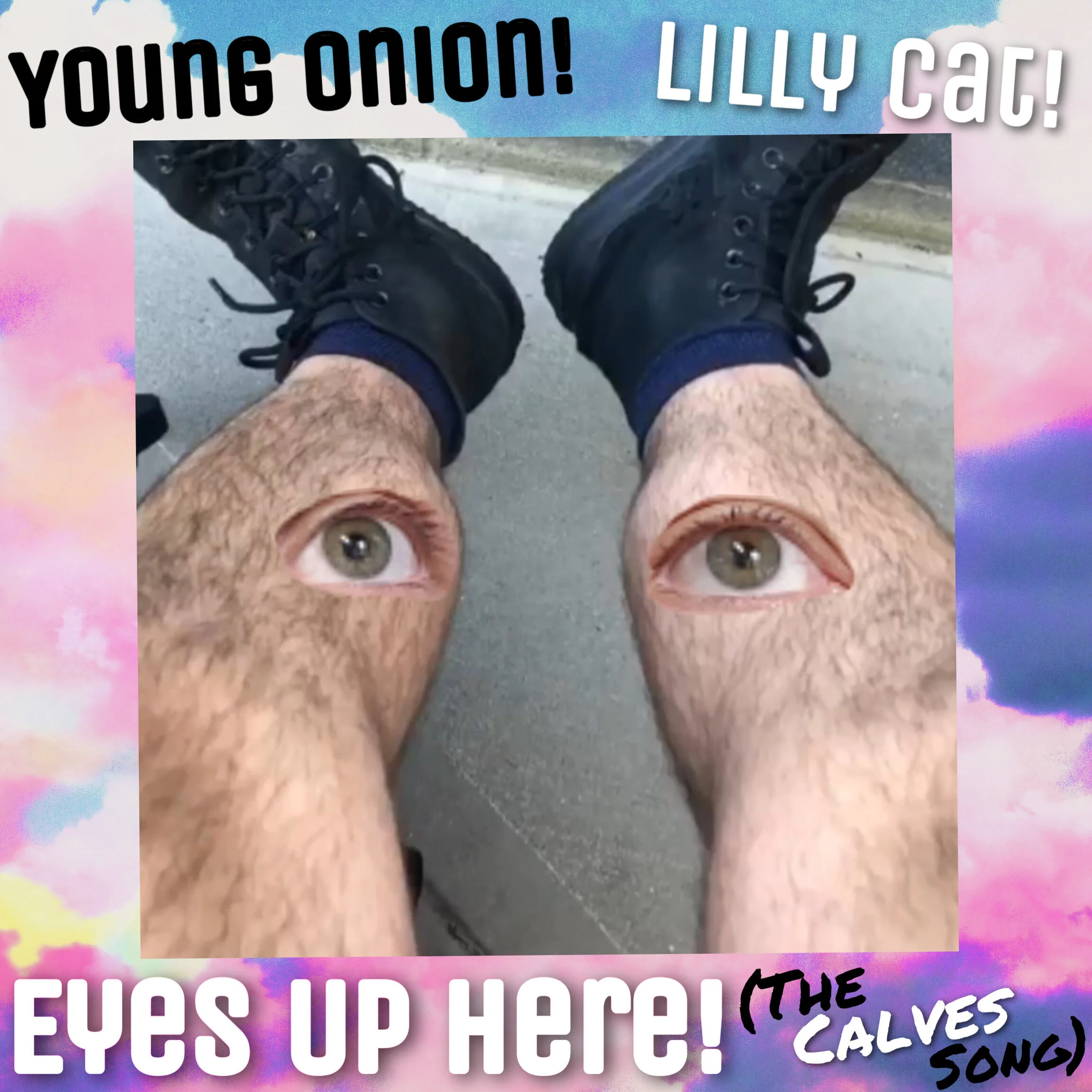 Young Onion &amp; Lilly Cat collaborate on funky single, "Eyes Up Here! (The Calves Song)"
