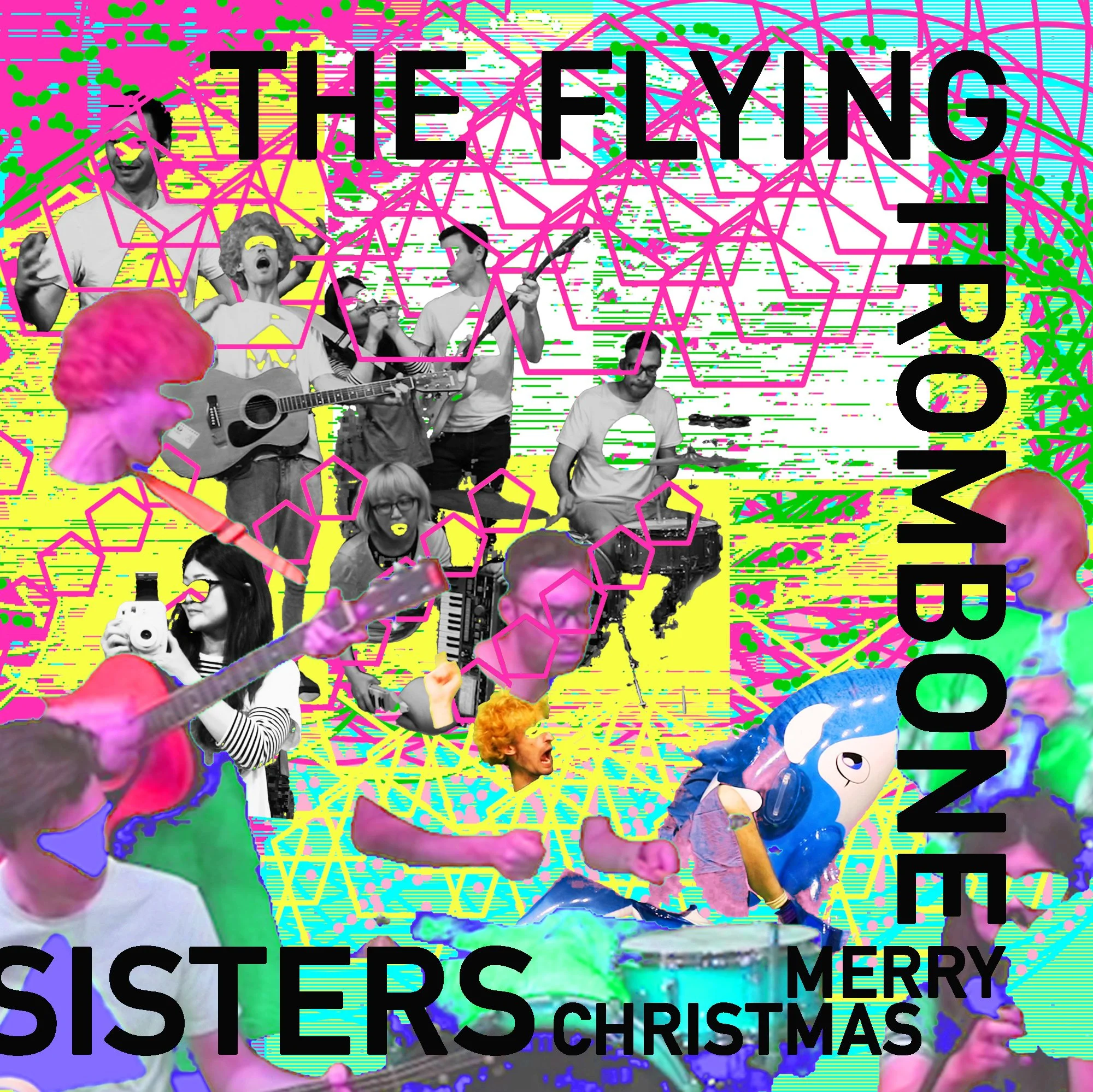 Merry Christmas explode in sound on "The Flying Trombone Sisters"