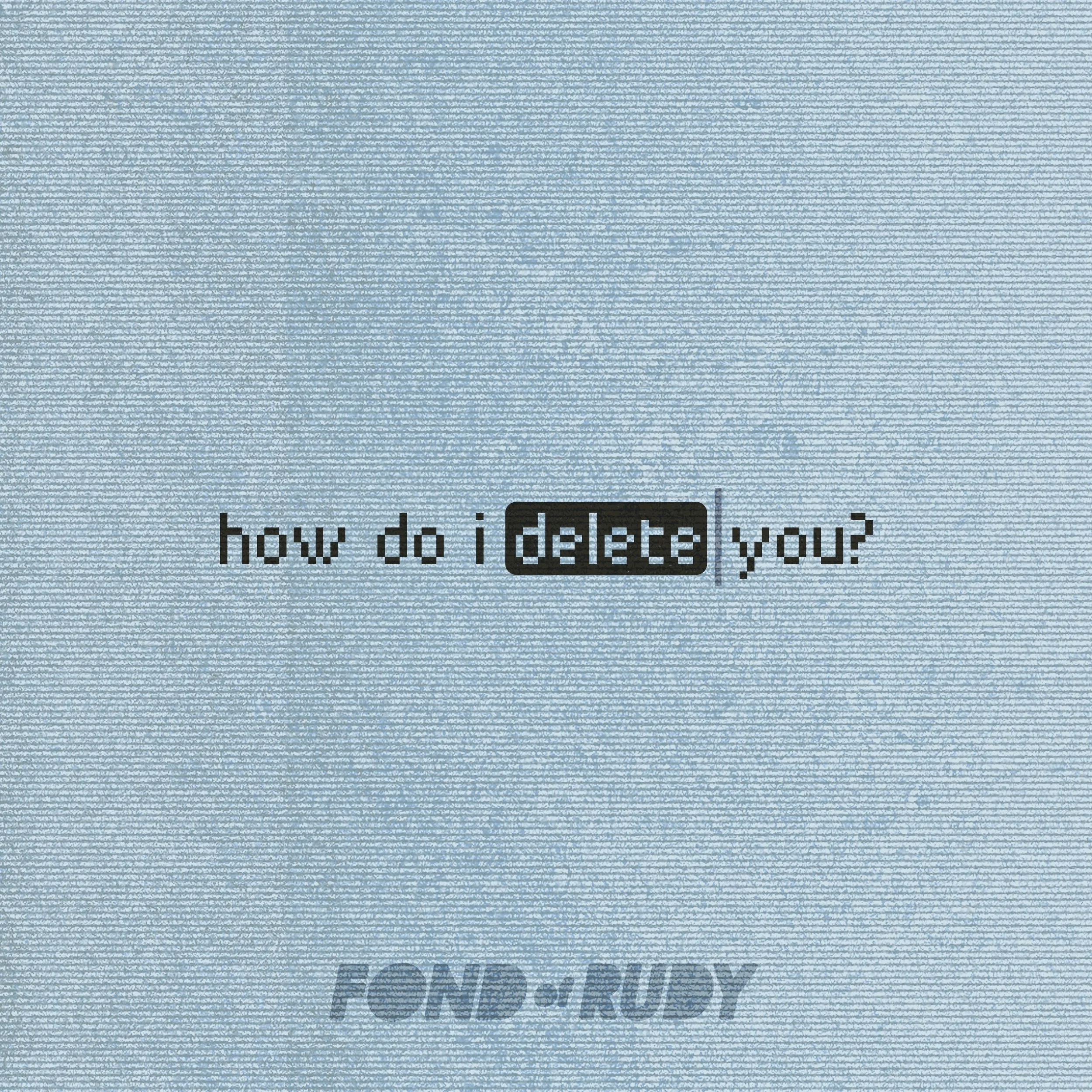 Fond of Rudy delivers atmospheric rock with "How Do I Delete You?"