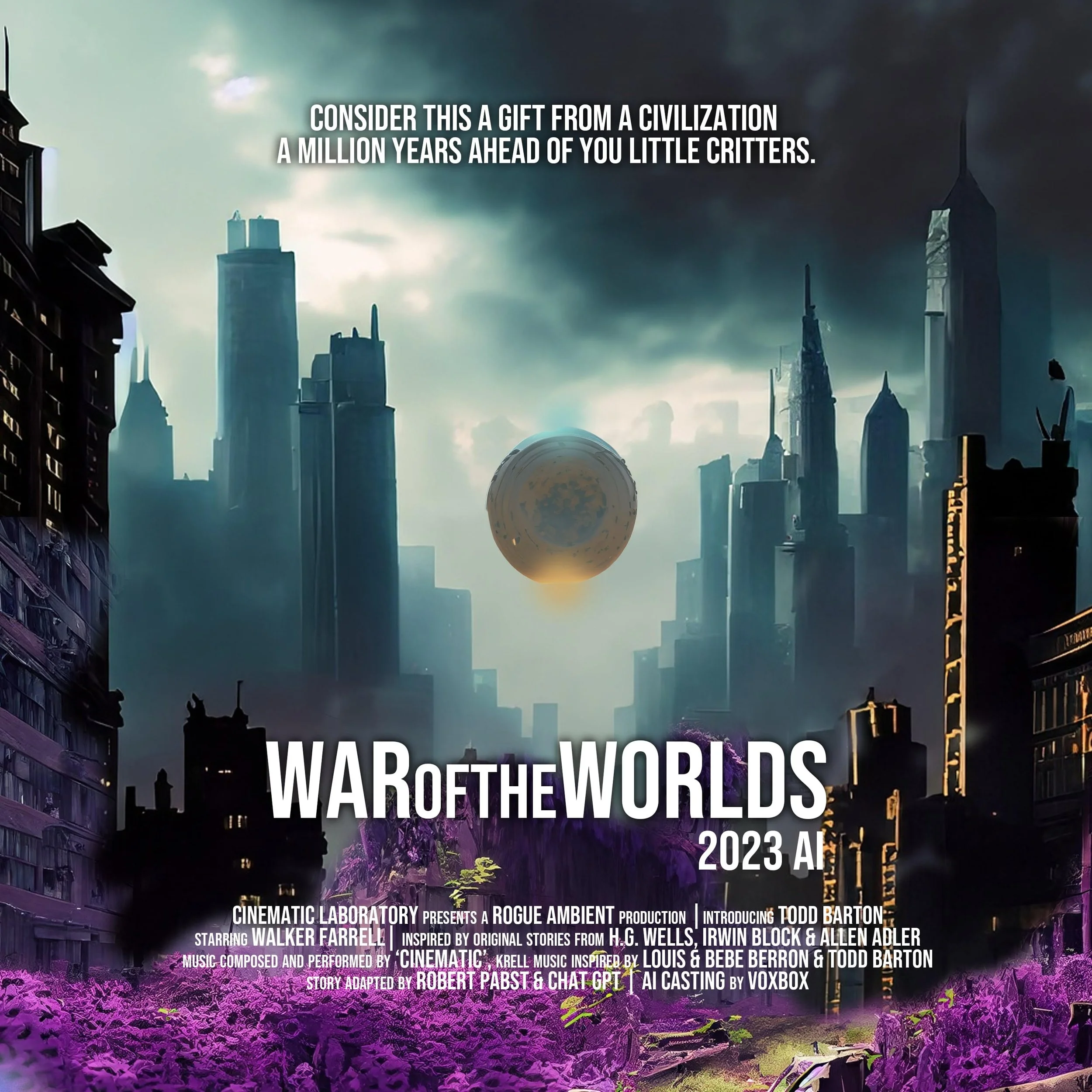 Cinematic Laboratory's "War of the Worlds 2023 AI": A mind-bending sonic odyssey
