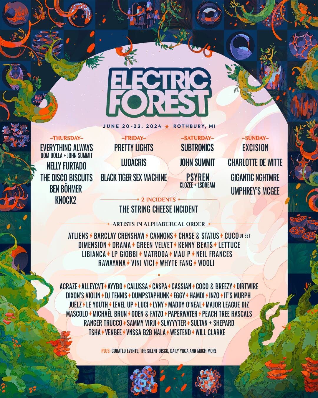 Electric Forest 2024: A Closer Look at the Lineup's Underrated Artists