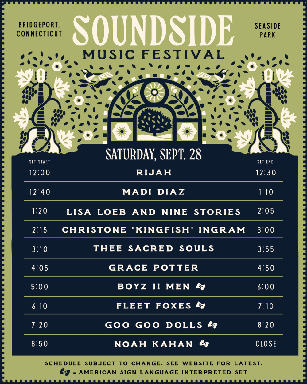 Soundside Music Festival Unveils Set Times for Inaugural Event at