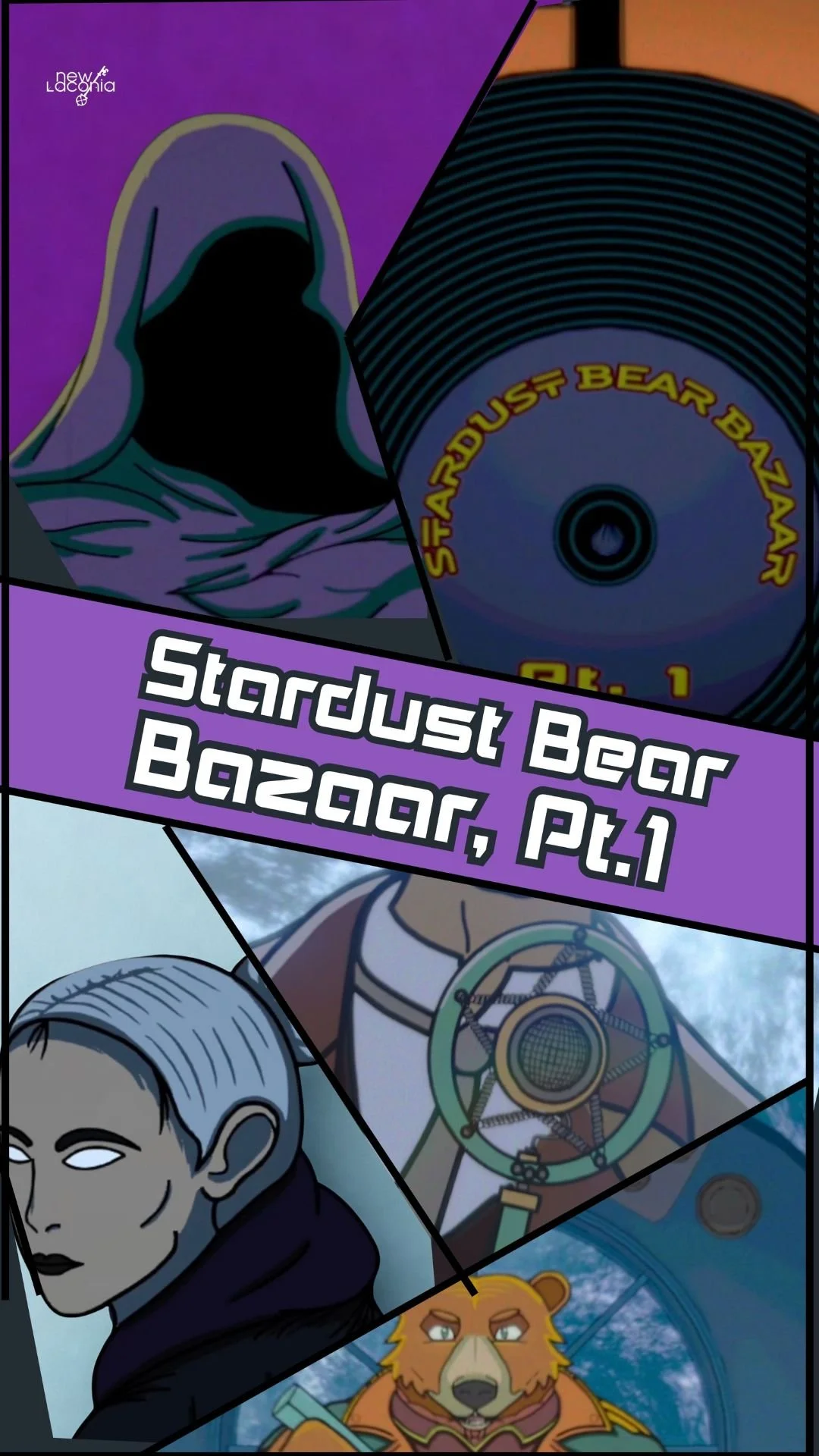 New Laconia craft a multimedia experience with "Stardust Bear Bazaar, Pt. 1"