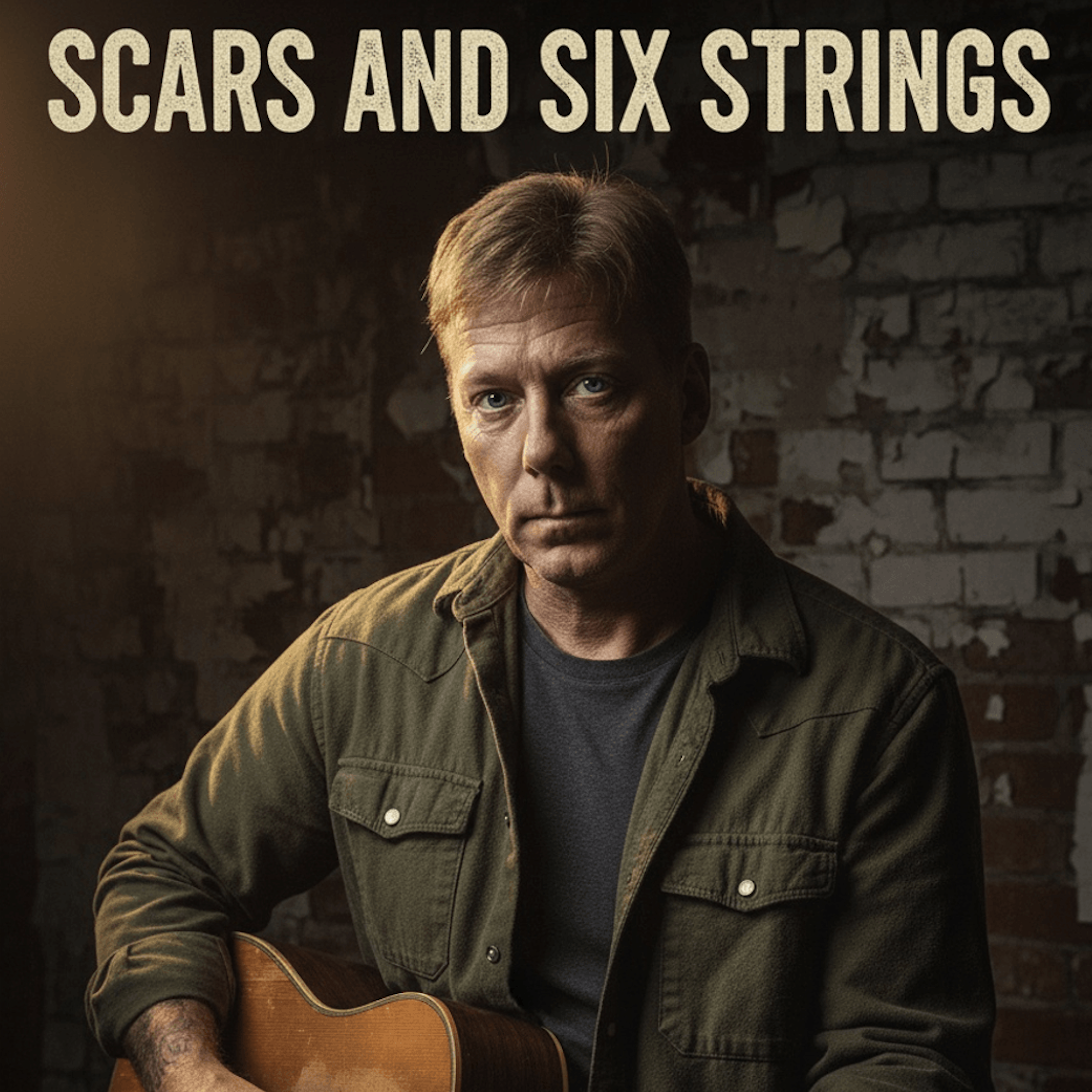 Clinton Belcher rides high with a Southern Rock anthem, “Scars and Six Strings”