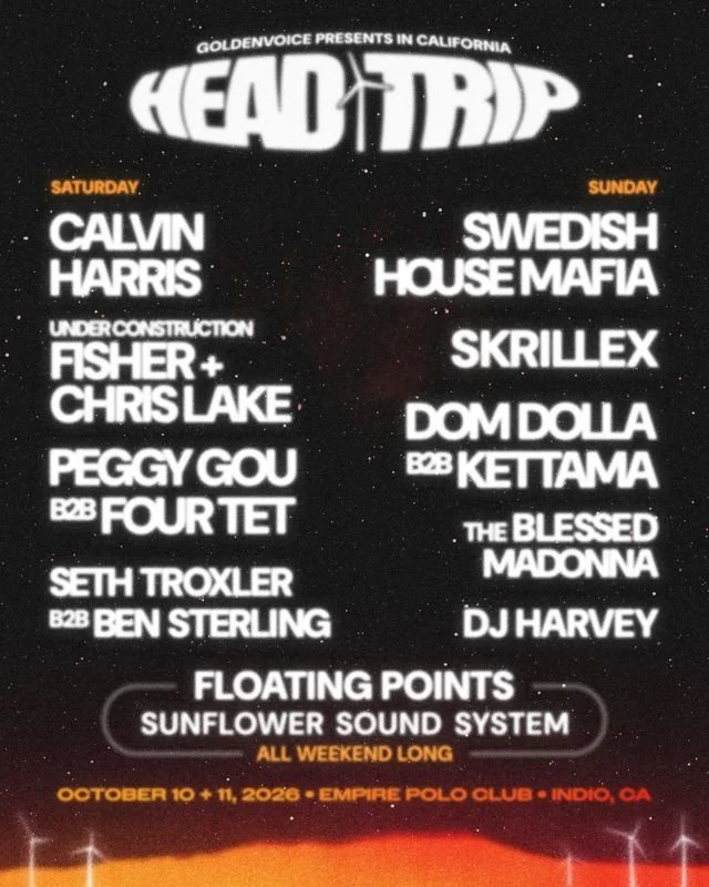 Head Trip Festival 2026 Announces Lineup Featuring Skrillex, Calvin Harris, Swedish House Mafia, &amp; More