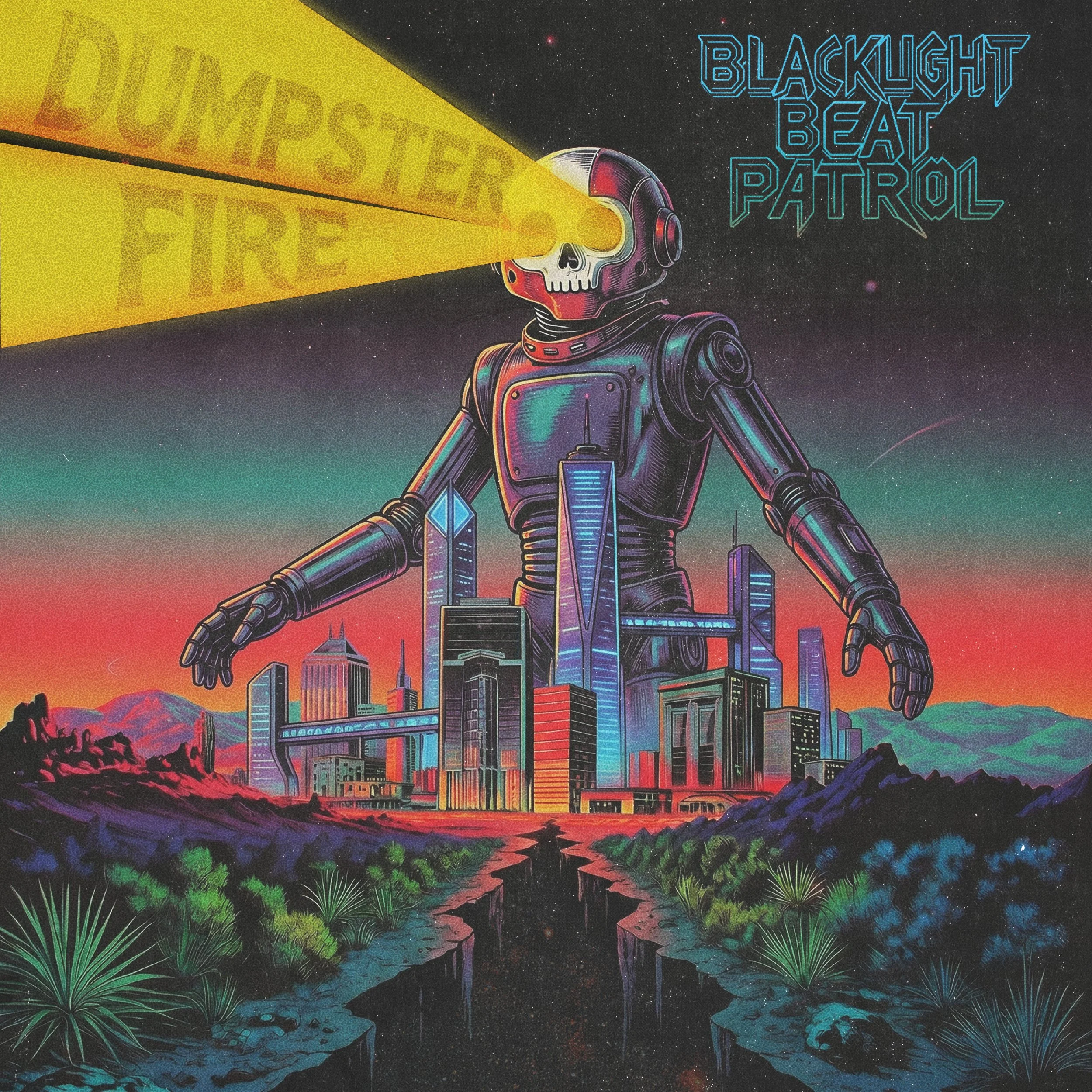 Blacklight Beat Patrol’s “Dumpster Fire” is chaos engineered into art