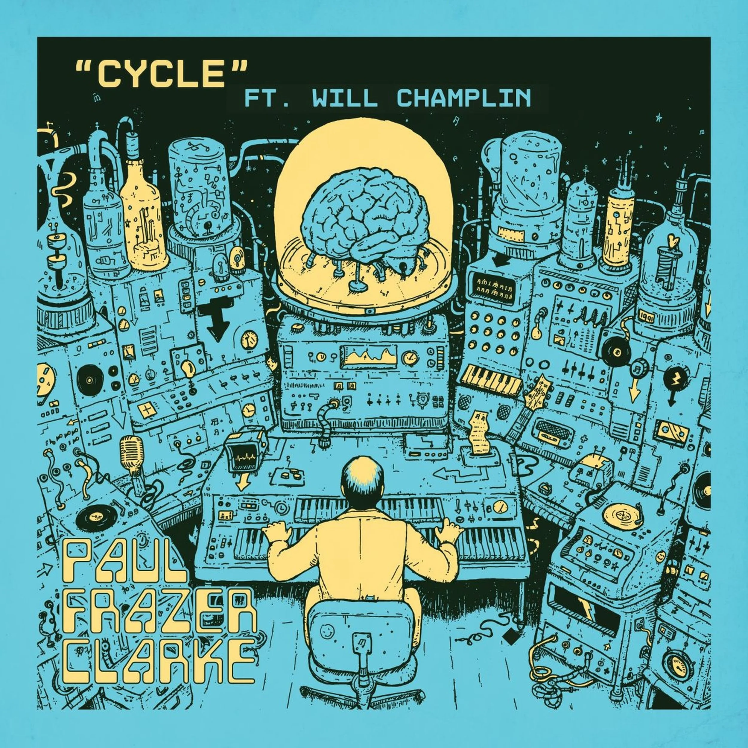 Paul Frazer Clarke serves up a groovy Synth-Pop gem on "Cycle" ft. Will Champlin