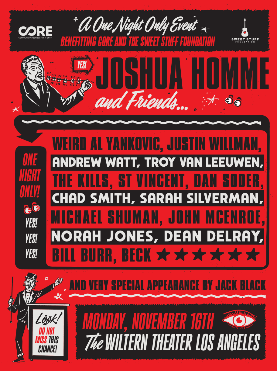Josh Homme &amp; Friends Unite for a One-Night-Only Benefit Concert at LA's Wiltern