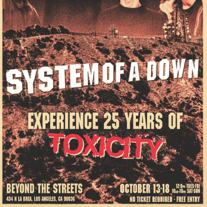 System Of A Down Celebrate 25 Years of "Toxicity" with a Free Exhibition at Beyond The Streets