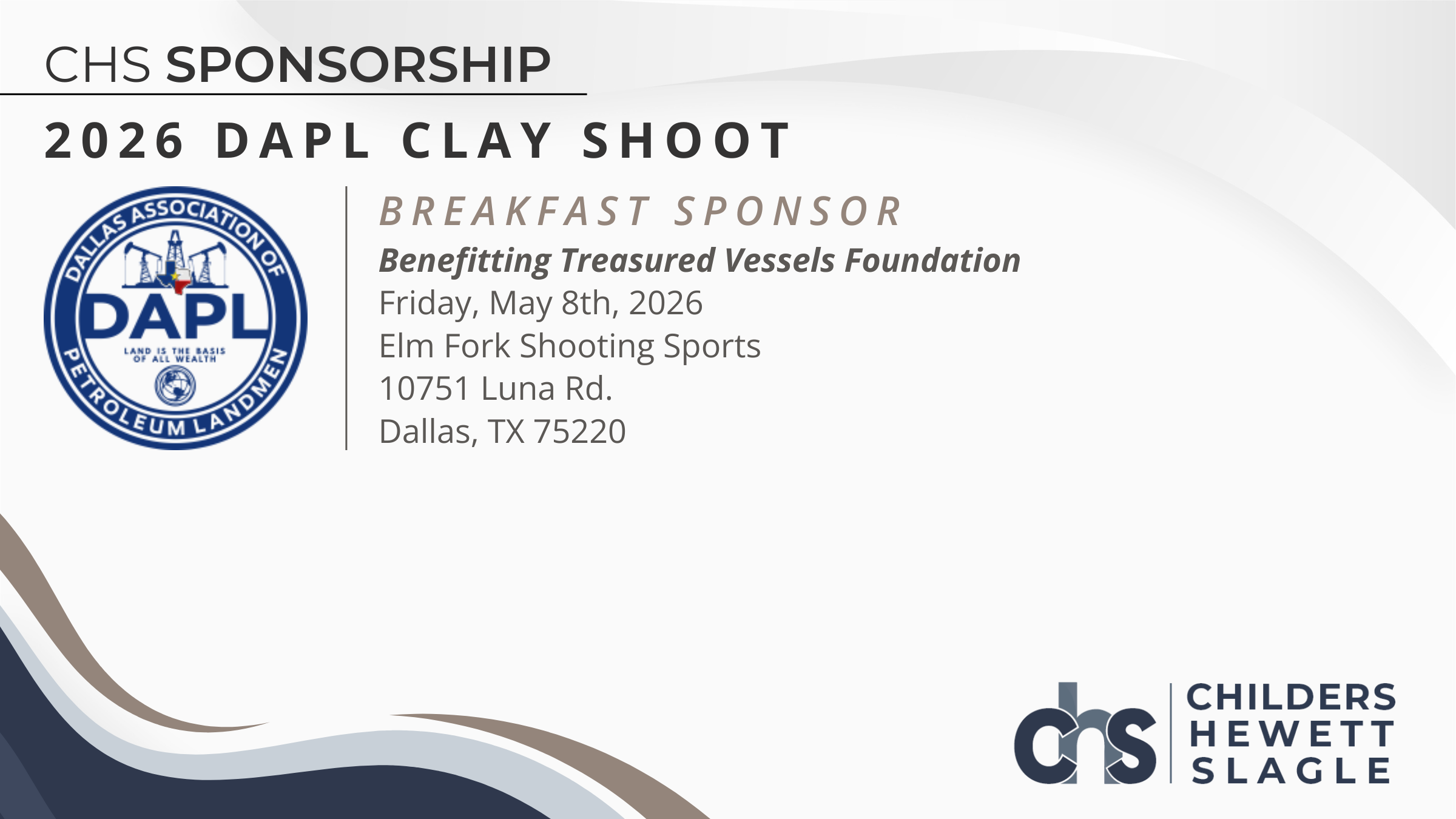 CHS Sponsors 2026 DAPL Clay Shoot