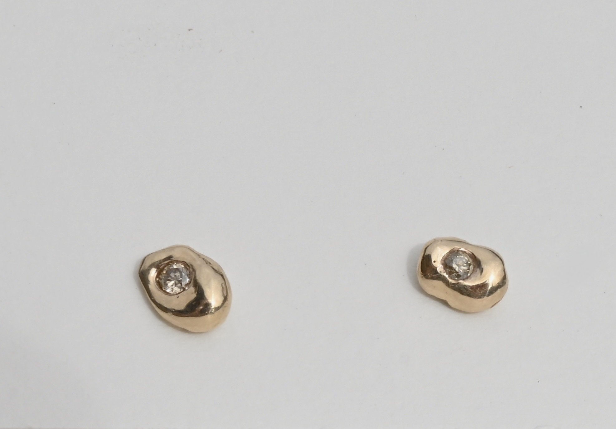 Pebble + Diamond Studs