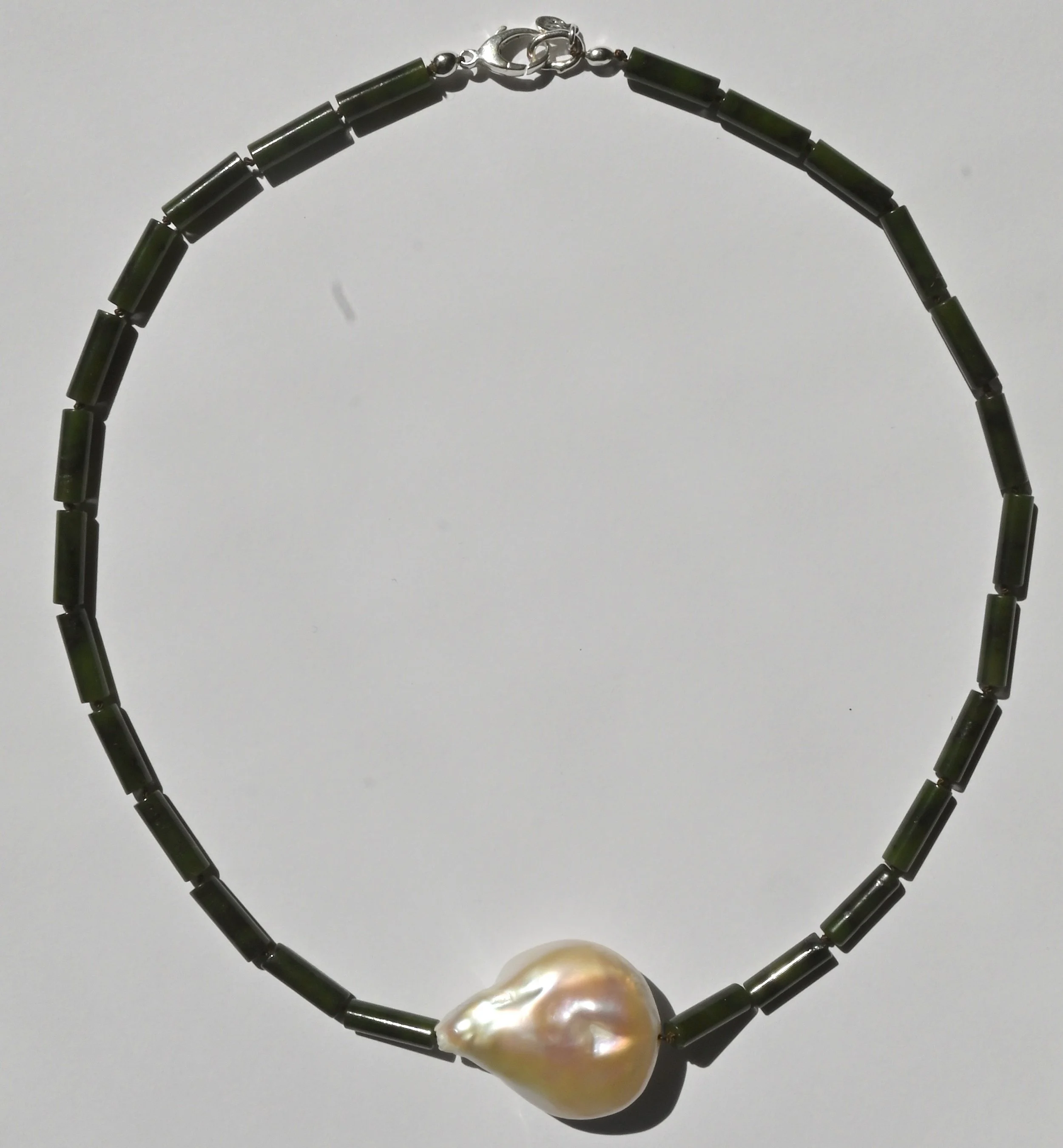 Baroque Pearl + JADE Necklace