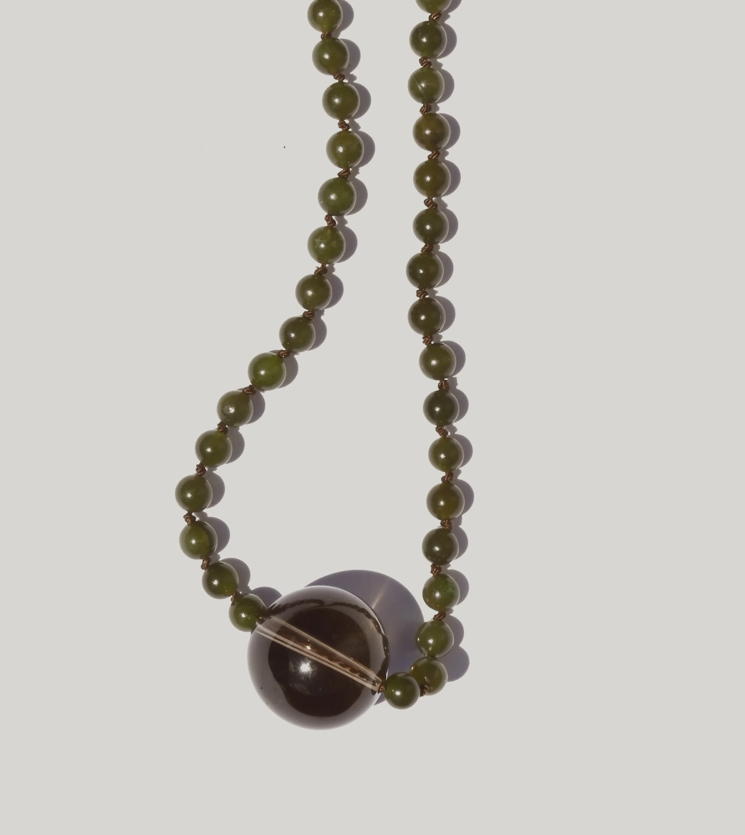Smoky Quartz + Jade