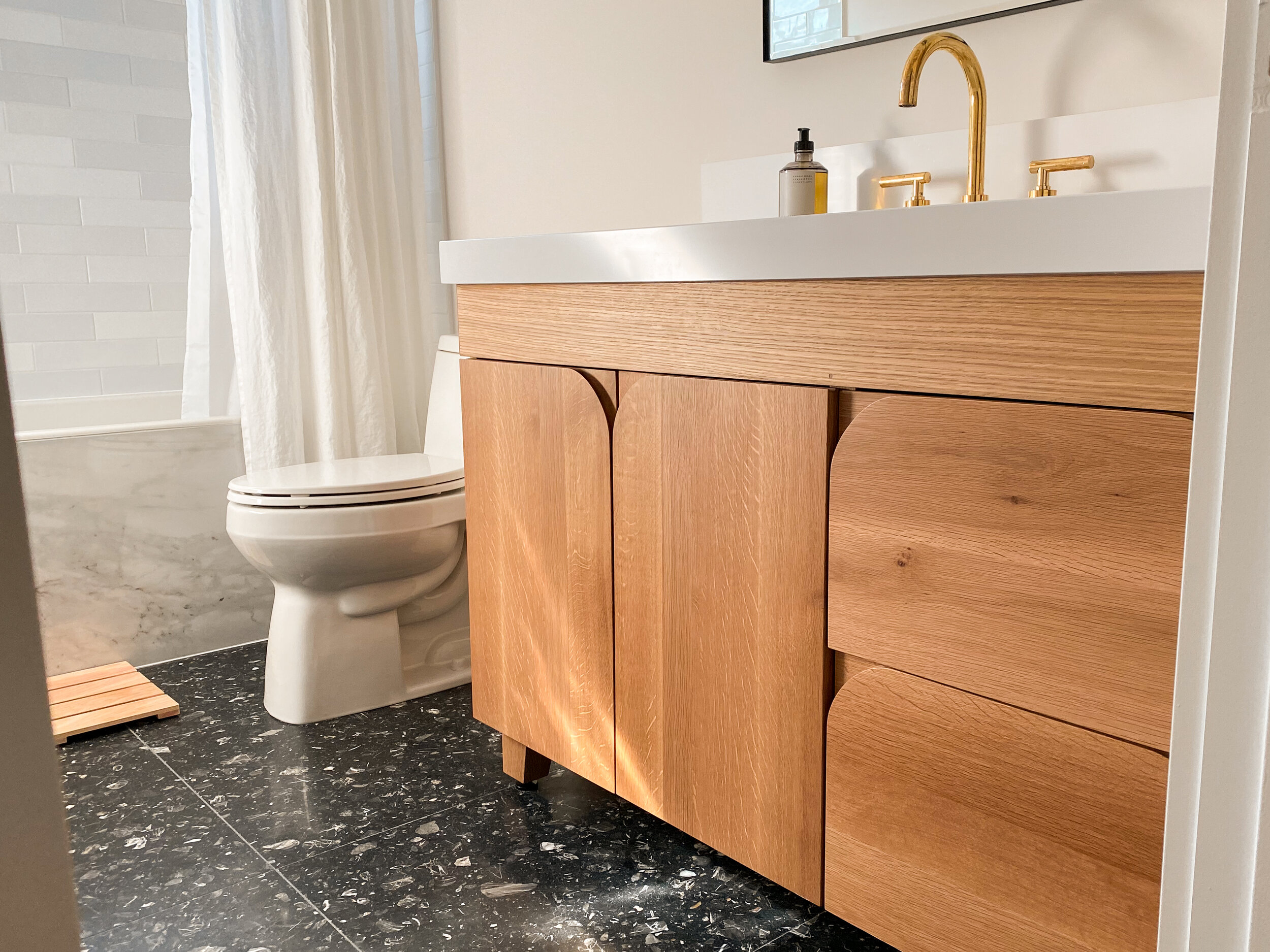 Bathroom Vanity, natural white oak