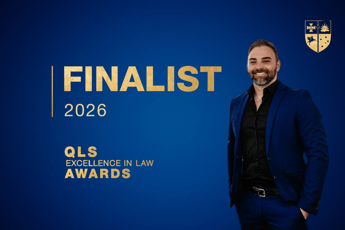 Celebrating Jacob's Queensland Law Society Excellence in Law Award