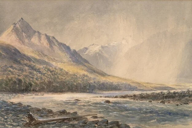 Haast+-+Watercolour+-+Wilberforce+River.jpg