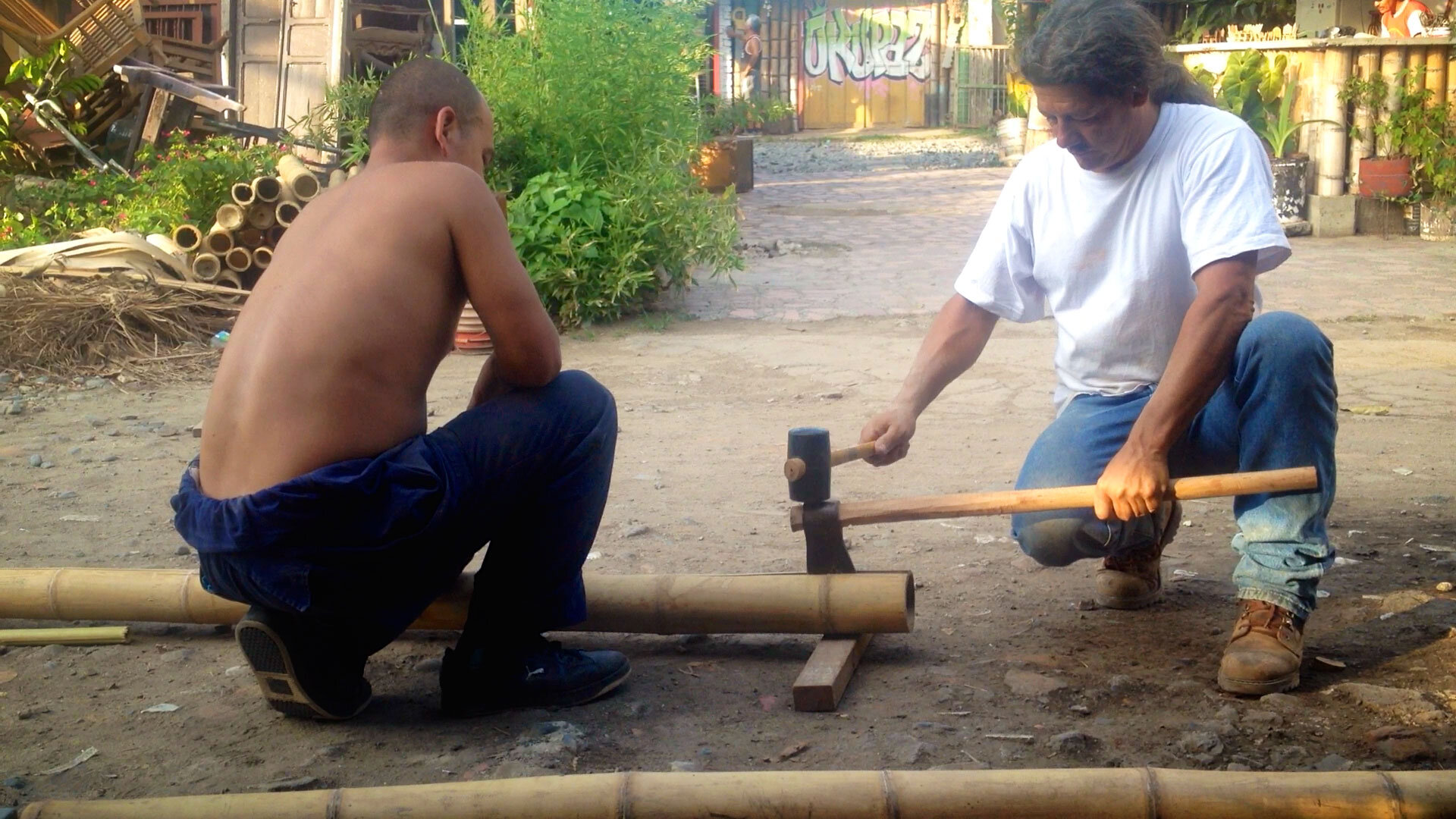 How to Split Bamboo Poles