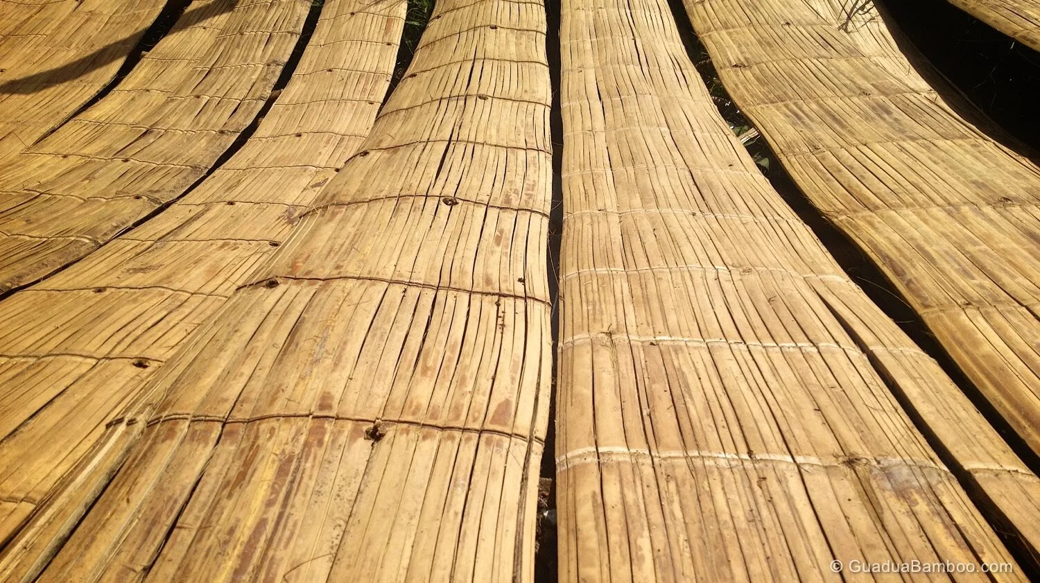 Crushed Bamboo Mats — Guadua Bamboo