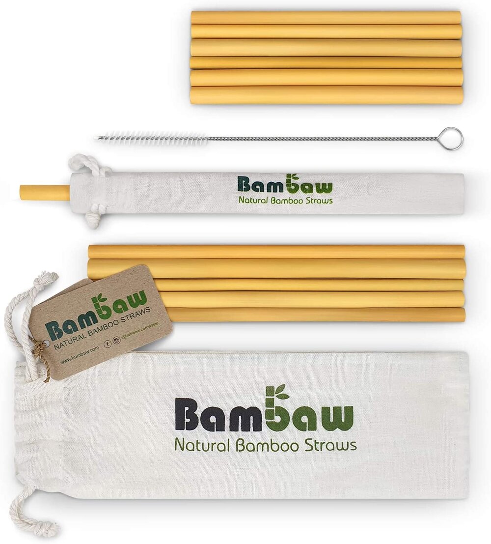Reusable Jumbo Bamboo Straws - Reusable Smoothie Straws | Bambu