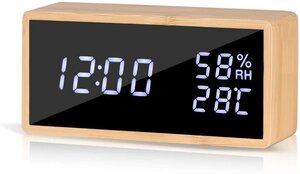 Bamboo Digital Clock