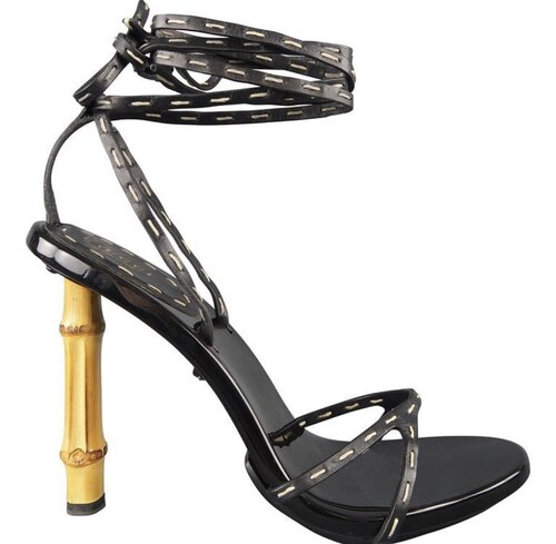 Bamboo Sandal Heels