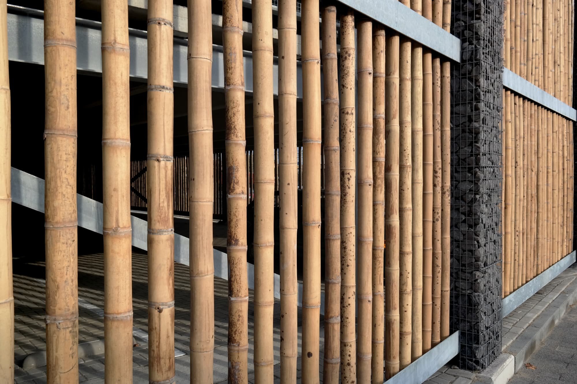 Guadua Bamboo Parking Divider