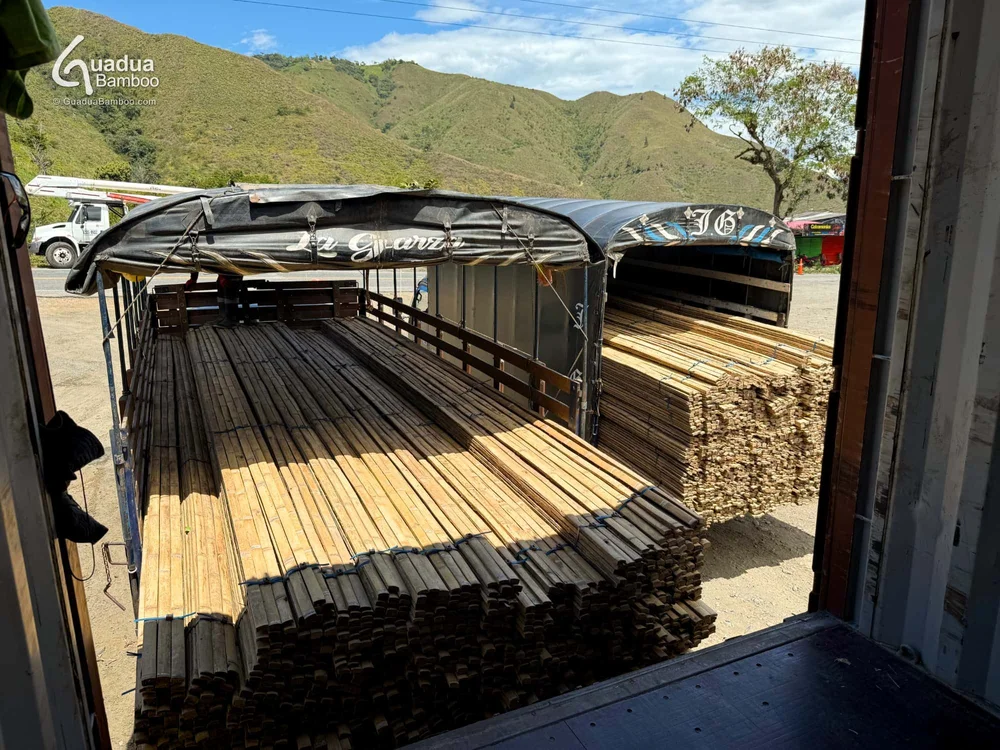 Guadua Bamboo® Slats Shipped to the USA for Industrial Lamination