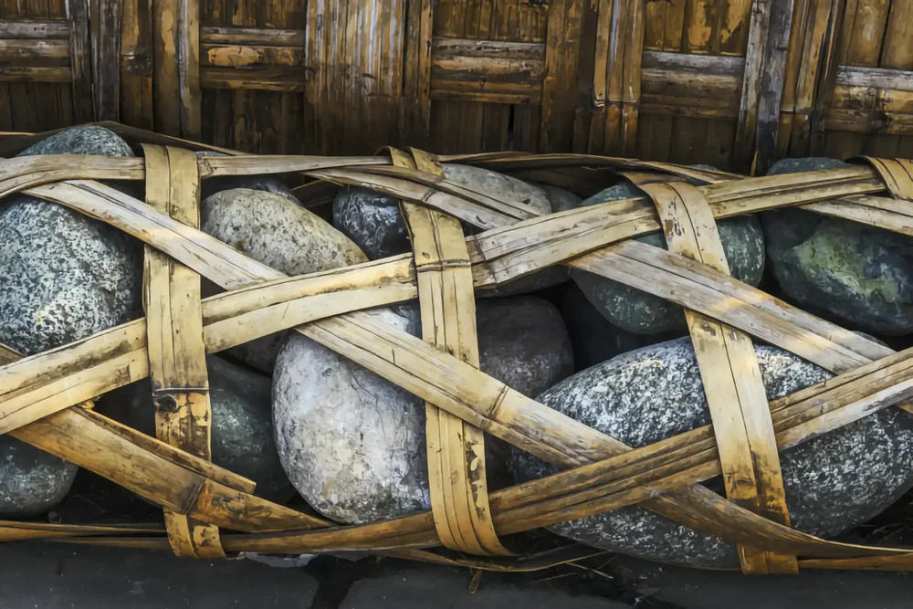 Woven Bamboo Basket/Gabion