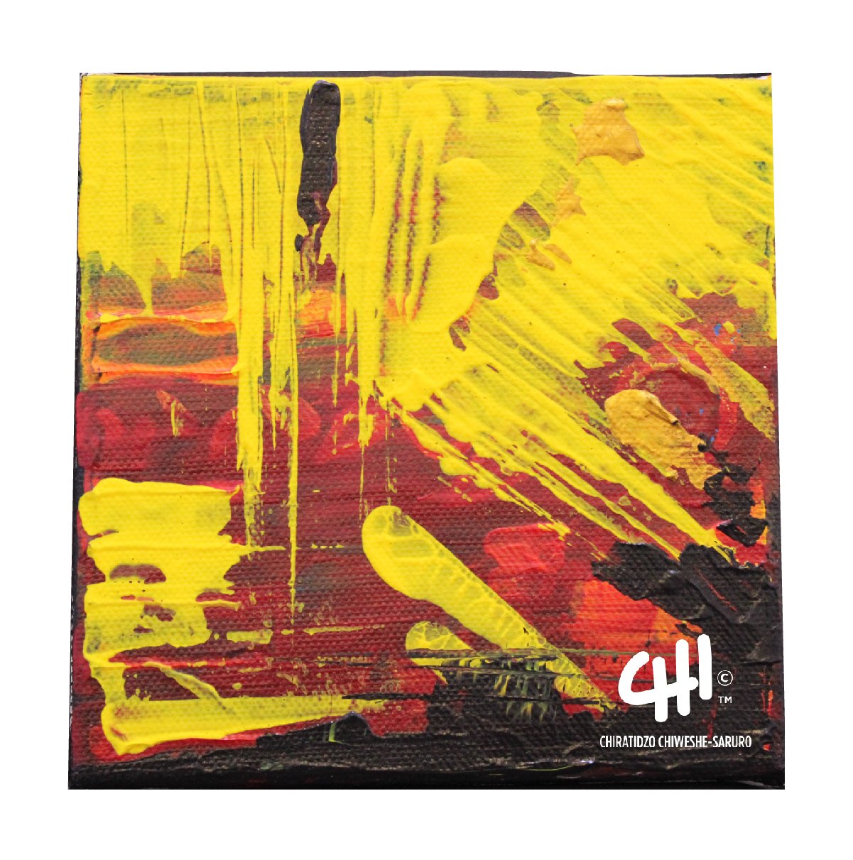 Untitled - Acrylic on Canvas - (approx. 210mm x 210mm)