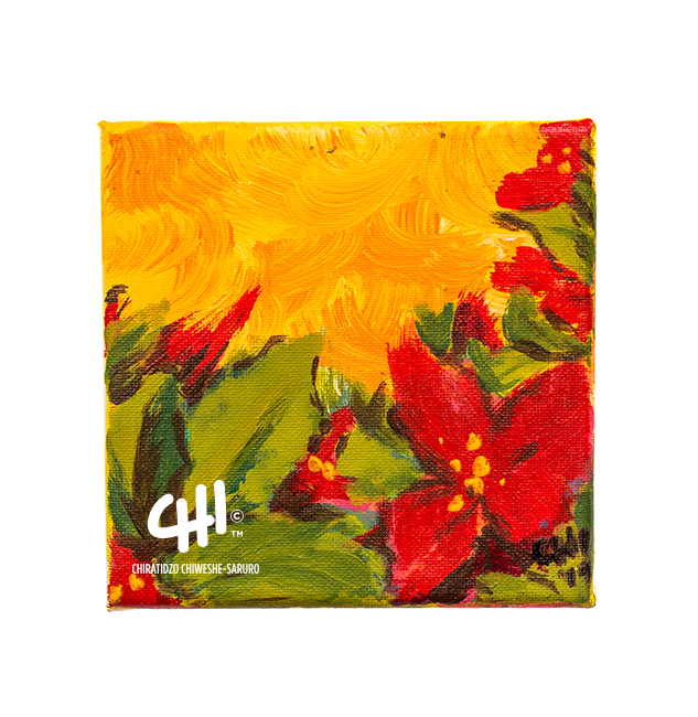 Fleurs (Minor) (Beautiful Day series - A) - Acrylic on Canvas 2019 (210mm x 210mm)