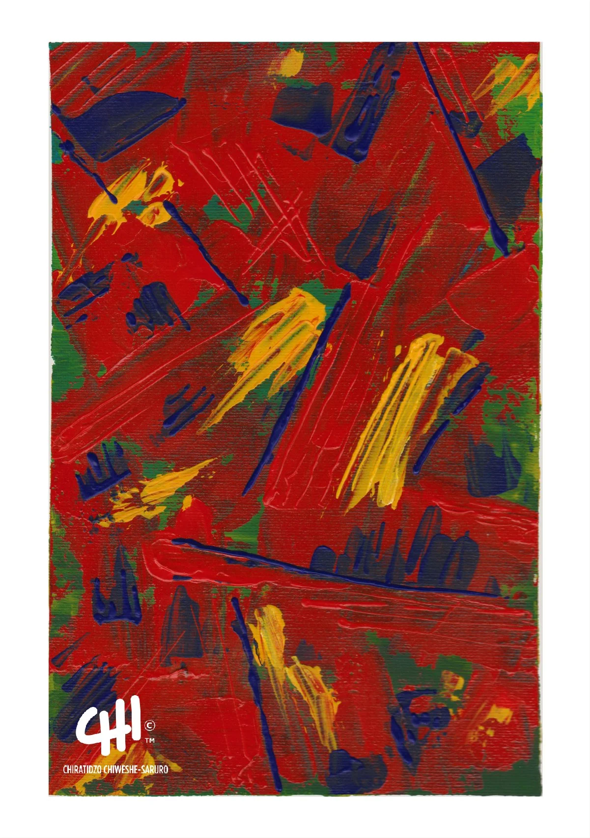 1984 (Self-Portrait) - Acrylic on Canvas - (approx. A4)
