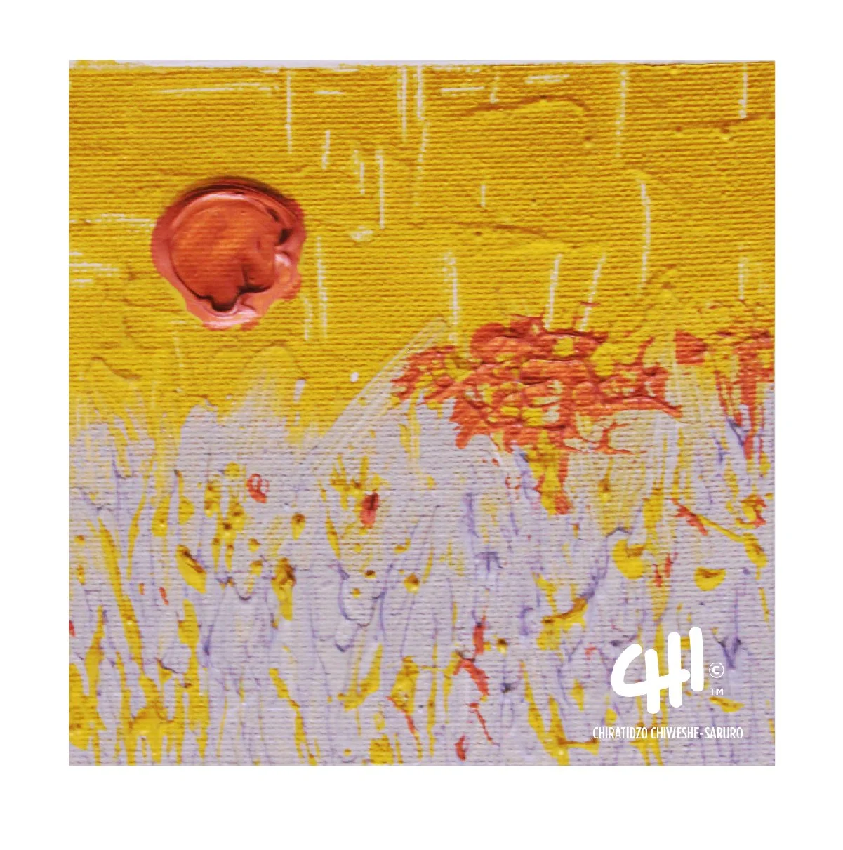 Summer Bronze - Acrylic on Canvas - (approx. 210mm x 210mm)