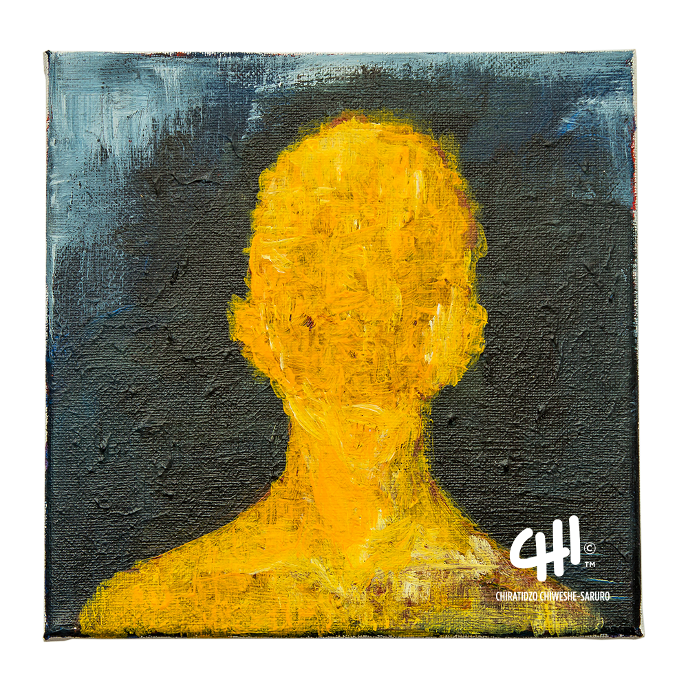 Self-Portrait 2 - Acrylic on Canvas - 2020 (approx. 210mm x 210mm)