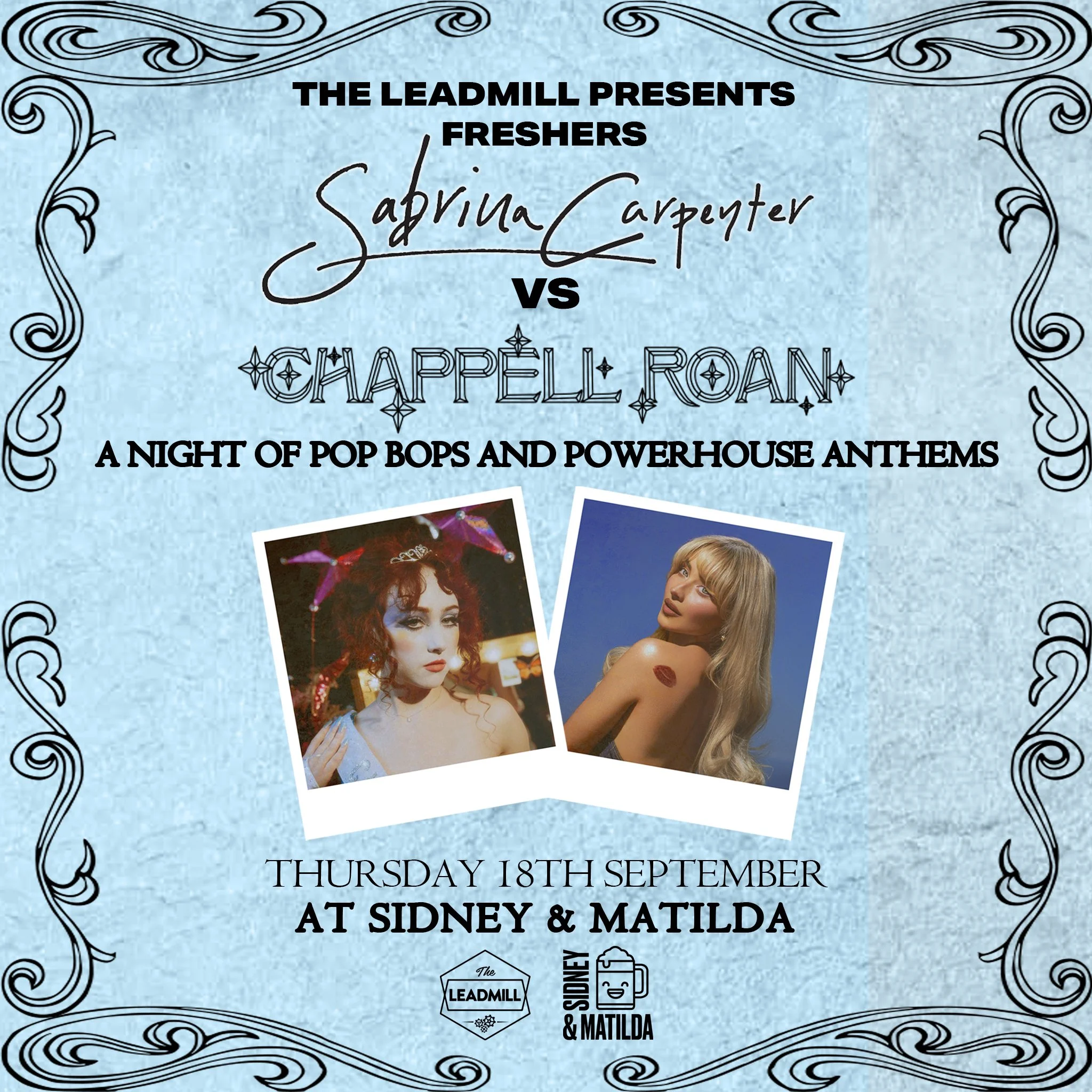 The Leadmill Presents: FRESHERS Midnight Memories: Sabrina Carpenter vs Chappell Roan