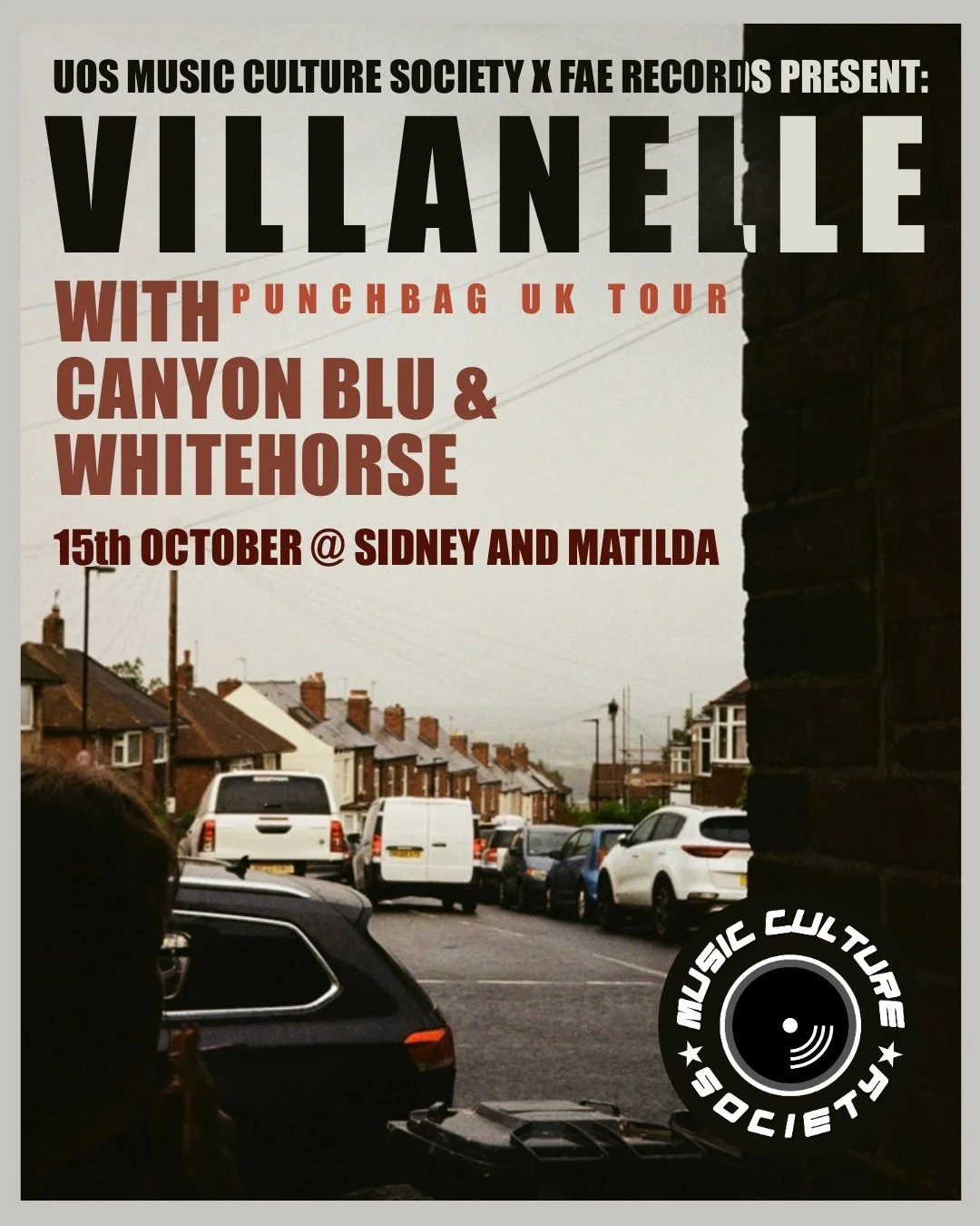 MCS Presents... VILLANELLE / Whitehorse / Canyon Blu