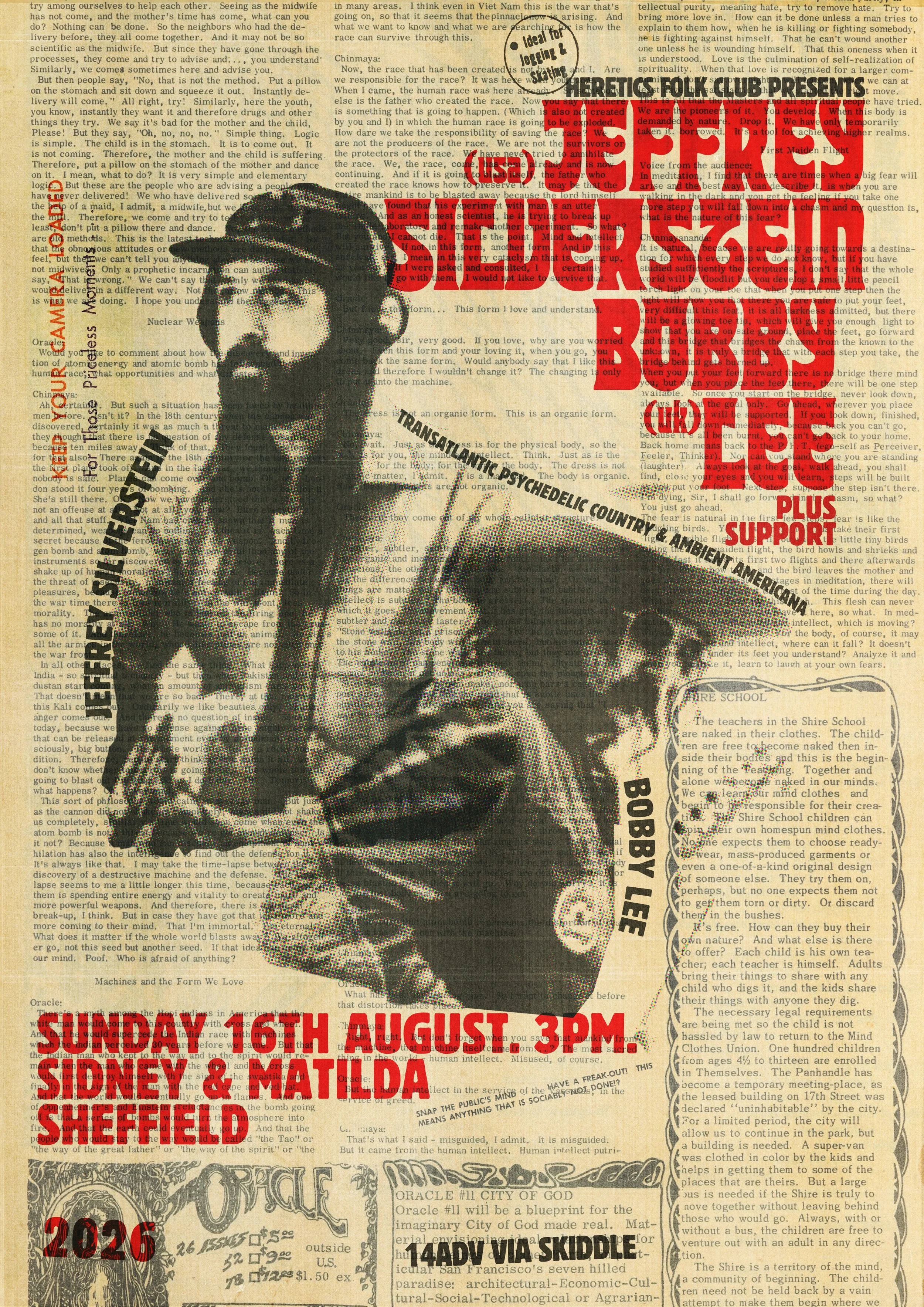 Jeffrey Silverstein + Bobby Lee (Matinee)