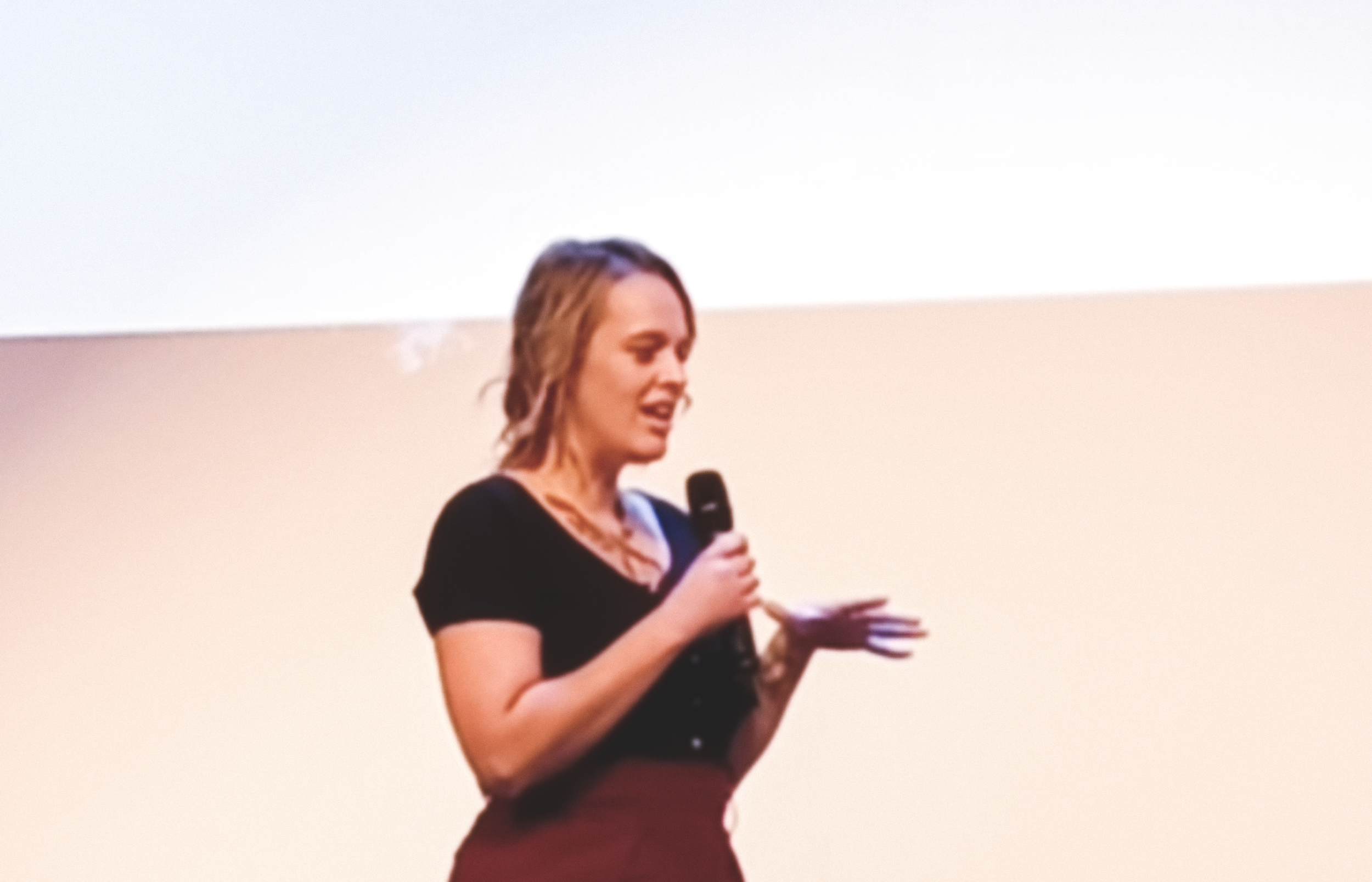 Marjolein pitcht tijdens TEDxEindhoven