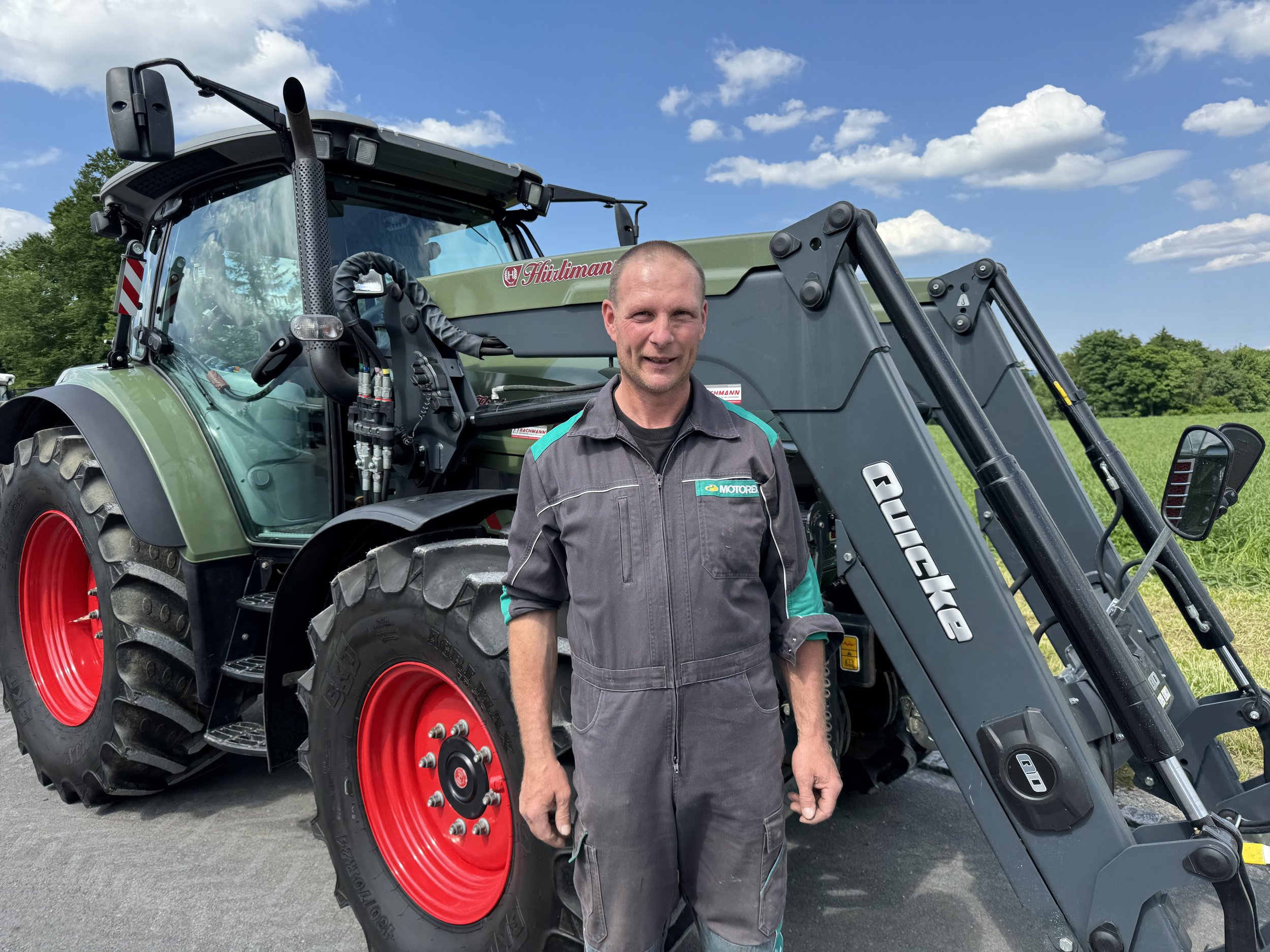 Hürlimann XM 130, Frontlader Alö Quicke