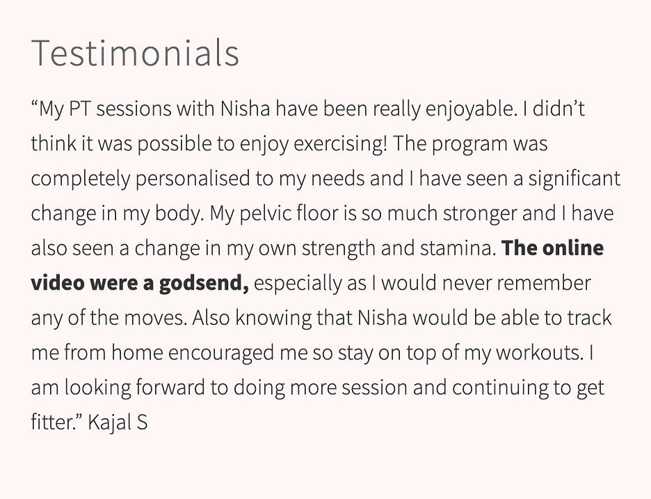 Feed back like this makes me want to work even harder and help even more people. 💕
#personaltraining #personaltrainingfeedback #personaltrainingstanmore #onlinetraining #coreandpelvicfloorplan #coretraining #pelvicfloorexercises