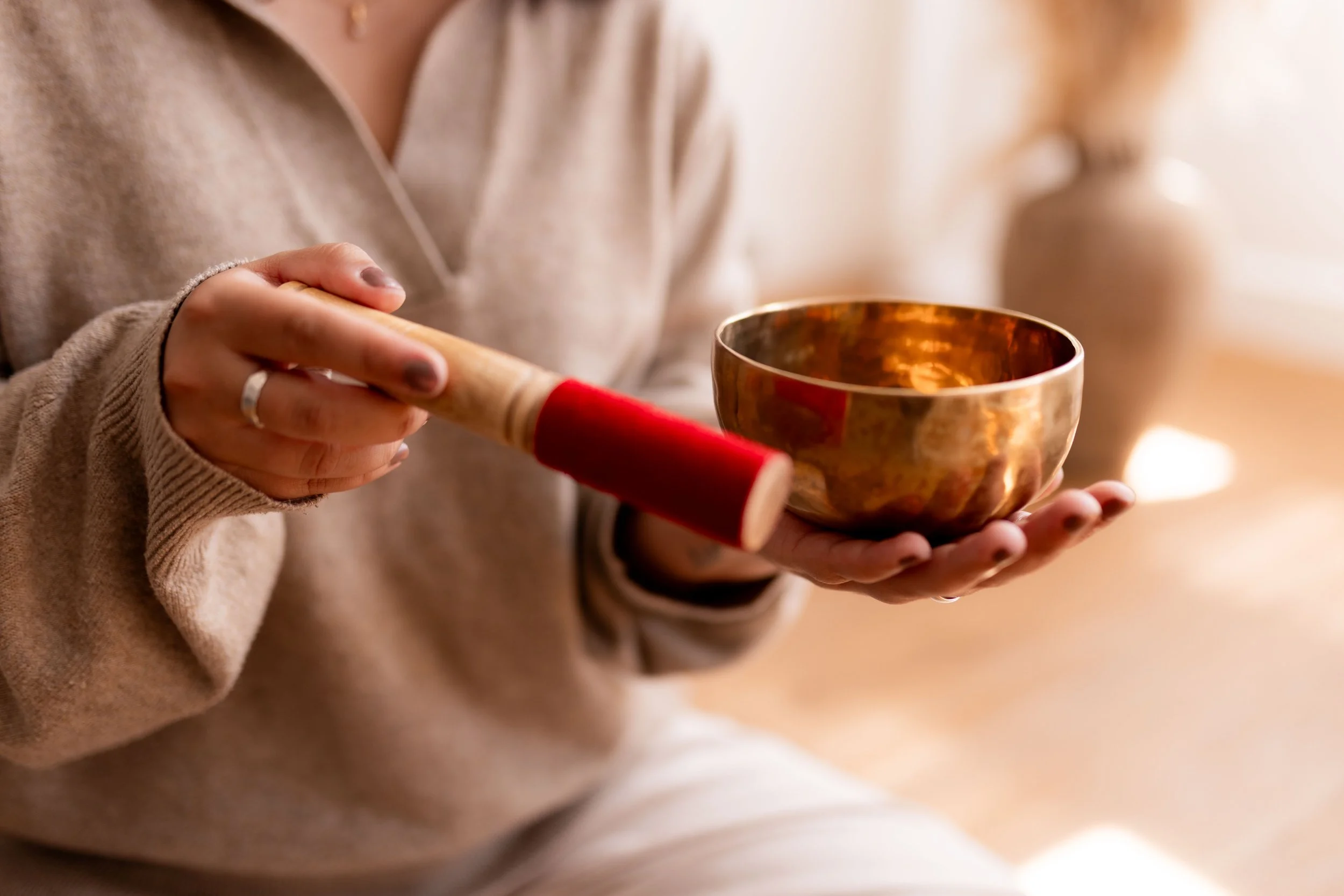 Personal branding photo of meditation teacher in London, warm and approachable style