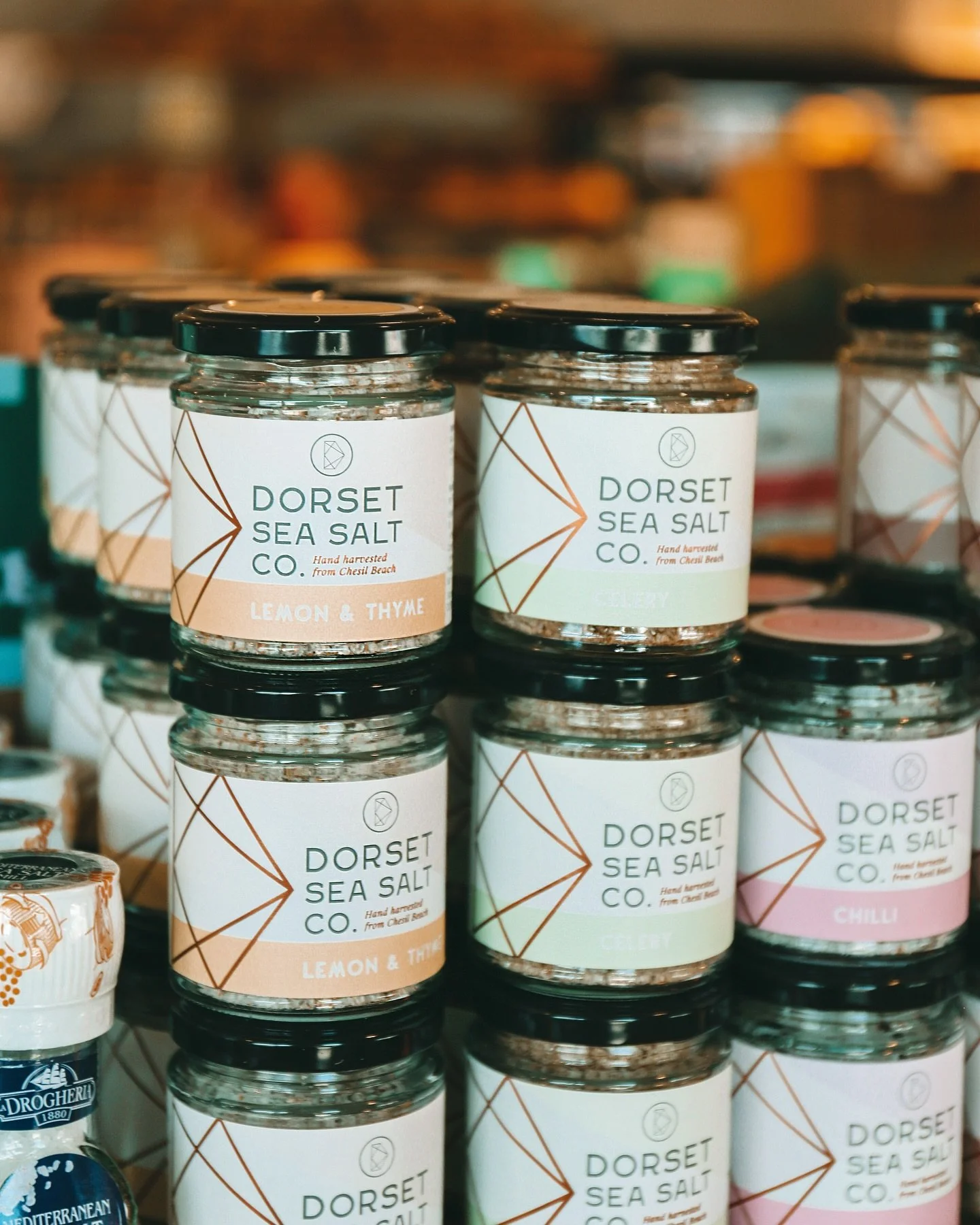 A @dorsetseasalt restock! 
Looking rather lovely all lined up on the shelves, an essential for all kitchens! 

#seasalt #lovelocal #supportlocal
