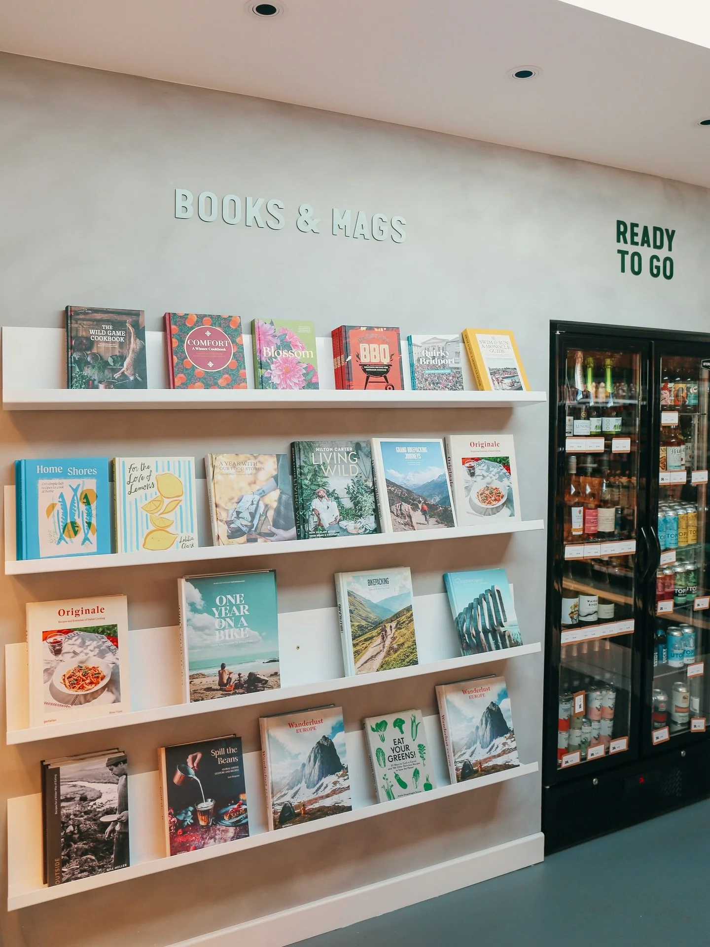 New to the Booze Room, our books and Mags shelves! Take a look at all the books we have about travelling, food, cookbooks, places to go-the perfect gift for a loved one.