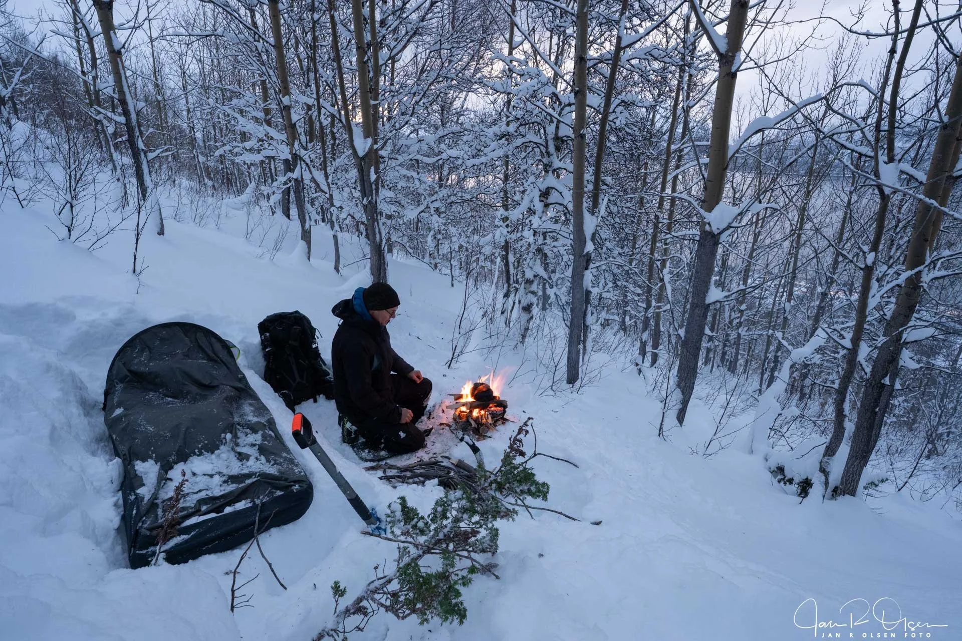 170. Vinter og første skitur