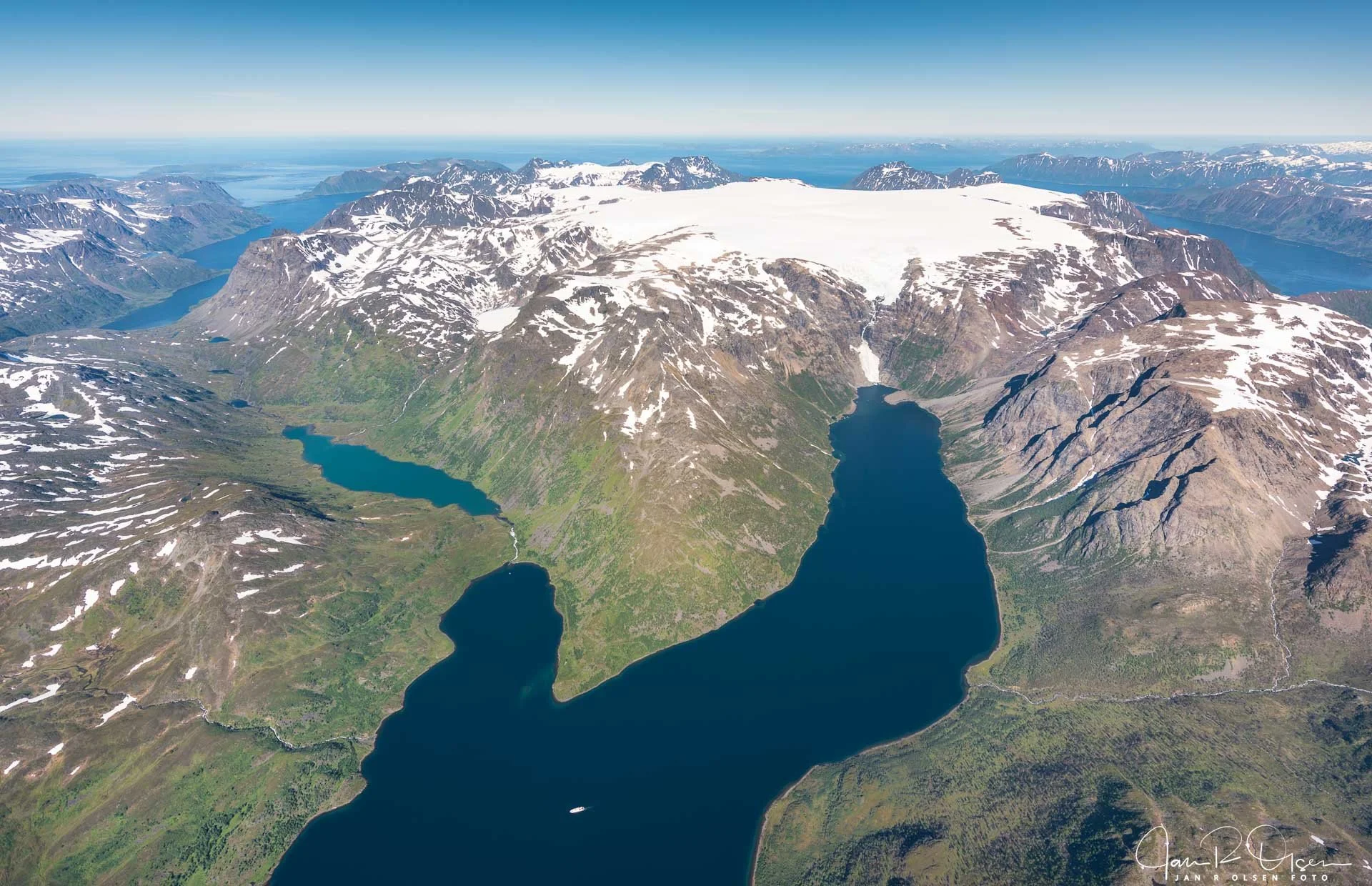 Øksfjordjøkelen Isfjorden Jøkelfjorden.
